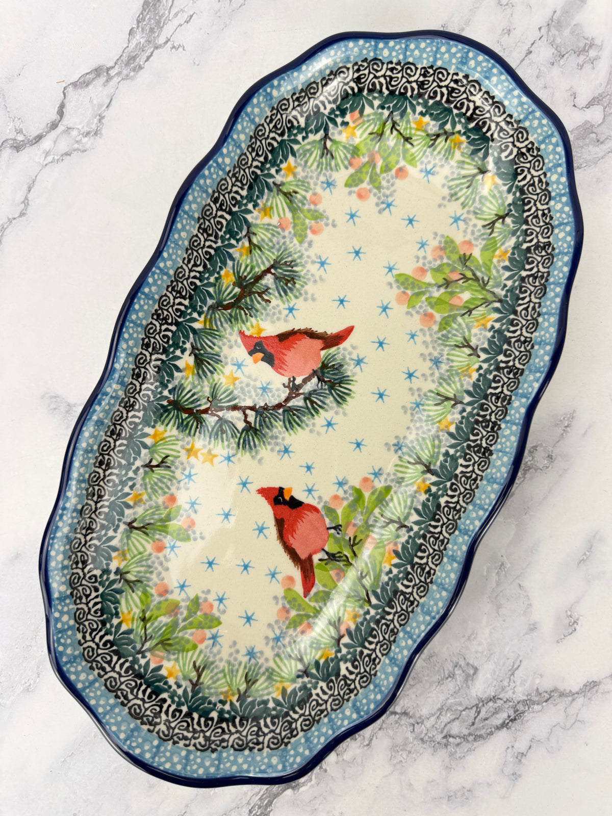 Scalloped Unikat Tray - Shape A42 - Pattern U5357
