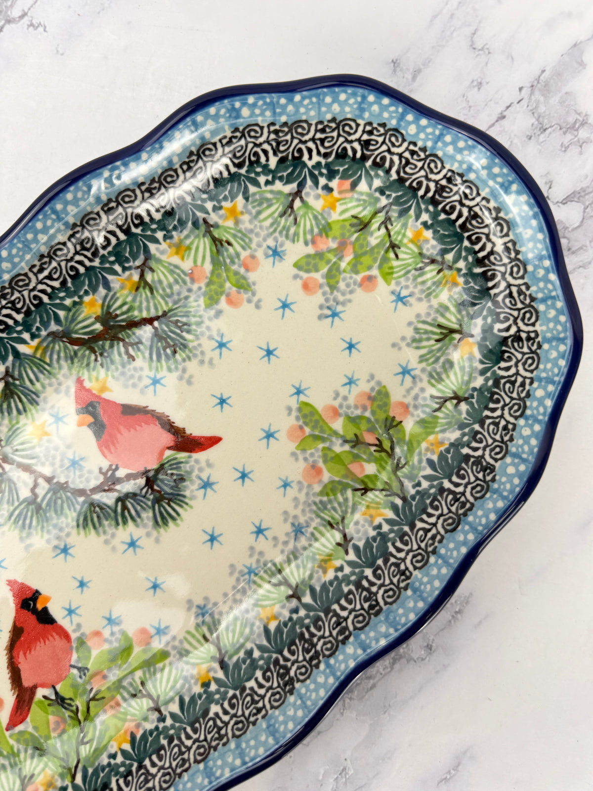 Scalloped Unikat Tray - Shape A42 - Pattern U5357