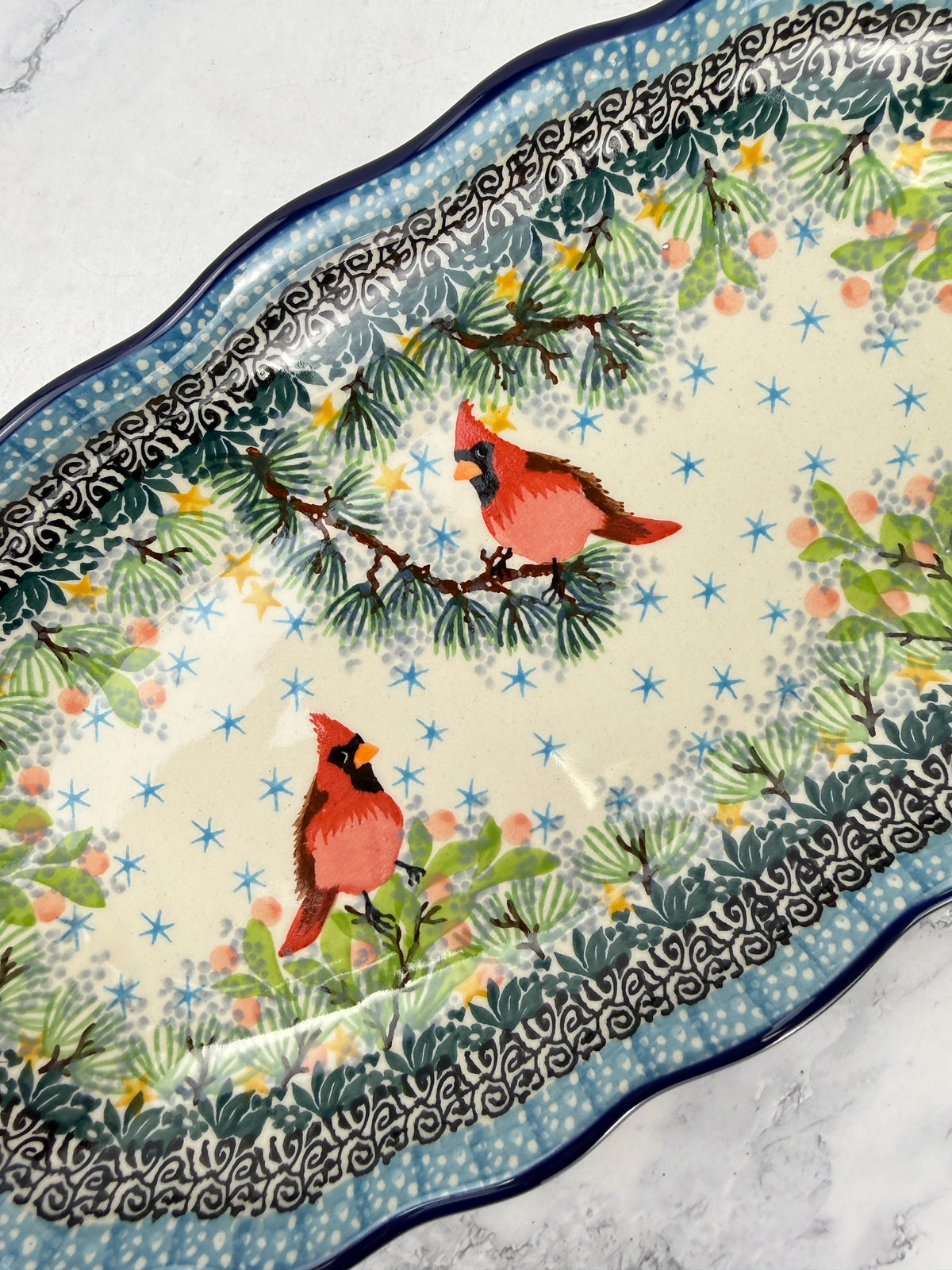 Scalloped Unikat Tray - Shape A42 - Pattern U5357
