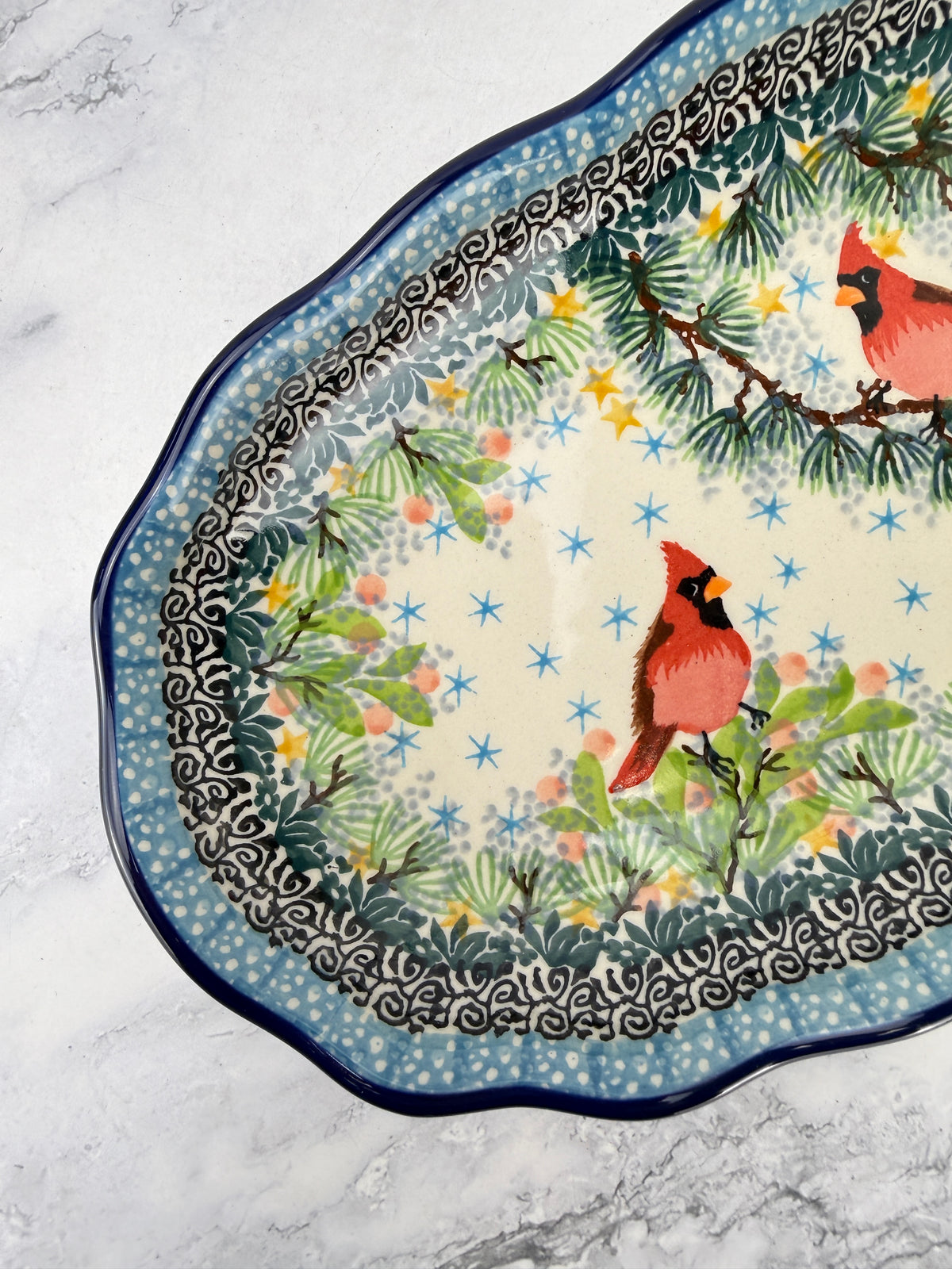 Scalloped Unikat Tray - Shape A42 - Pattern U5357