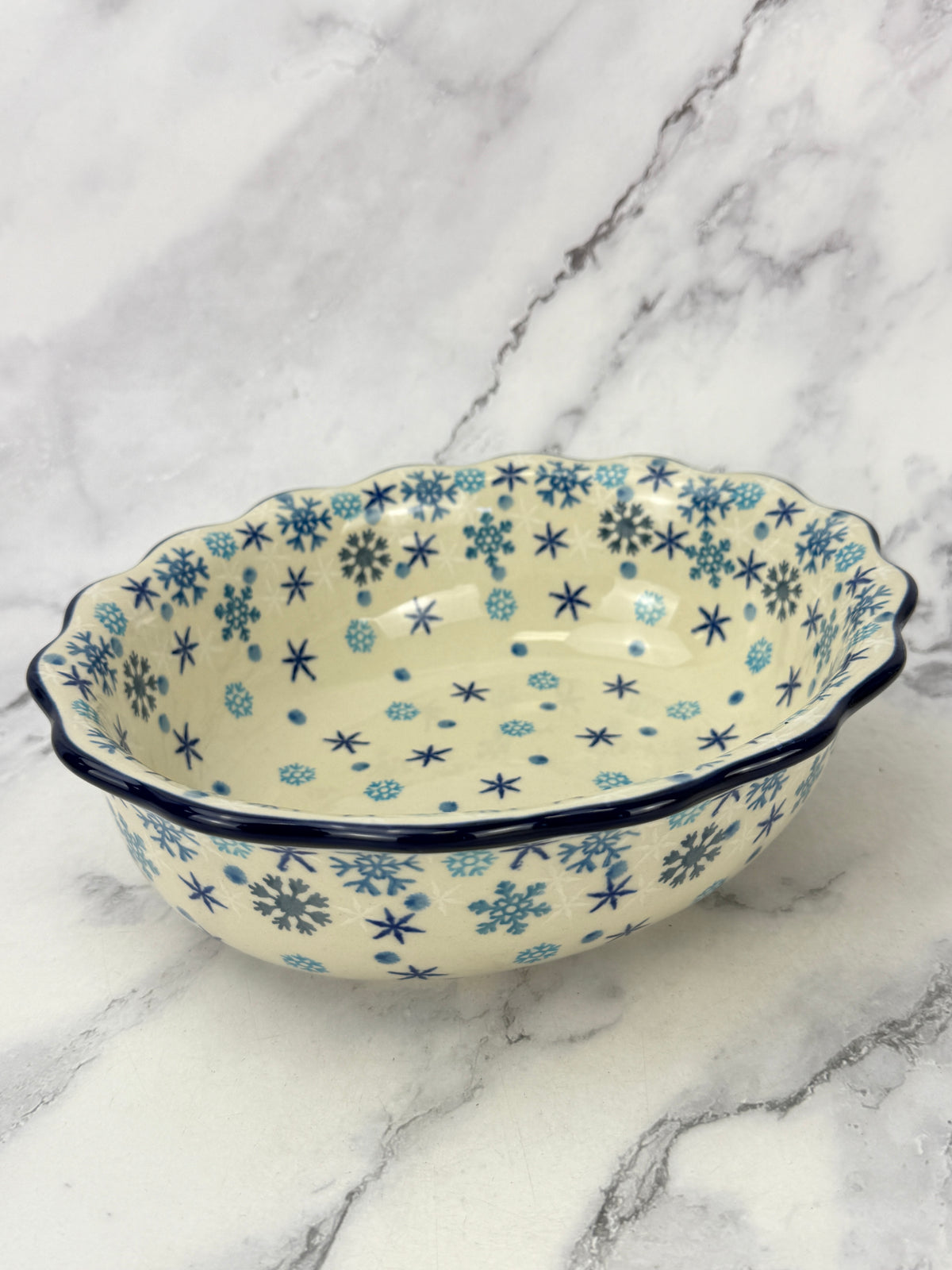 Scalloped Oval Bowl - Shape D78 - Pattern 2782