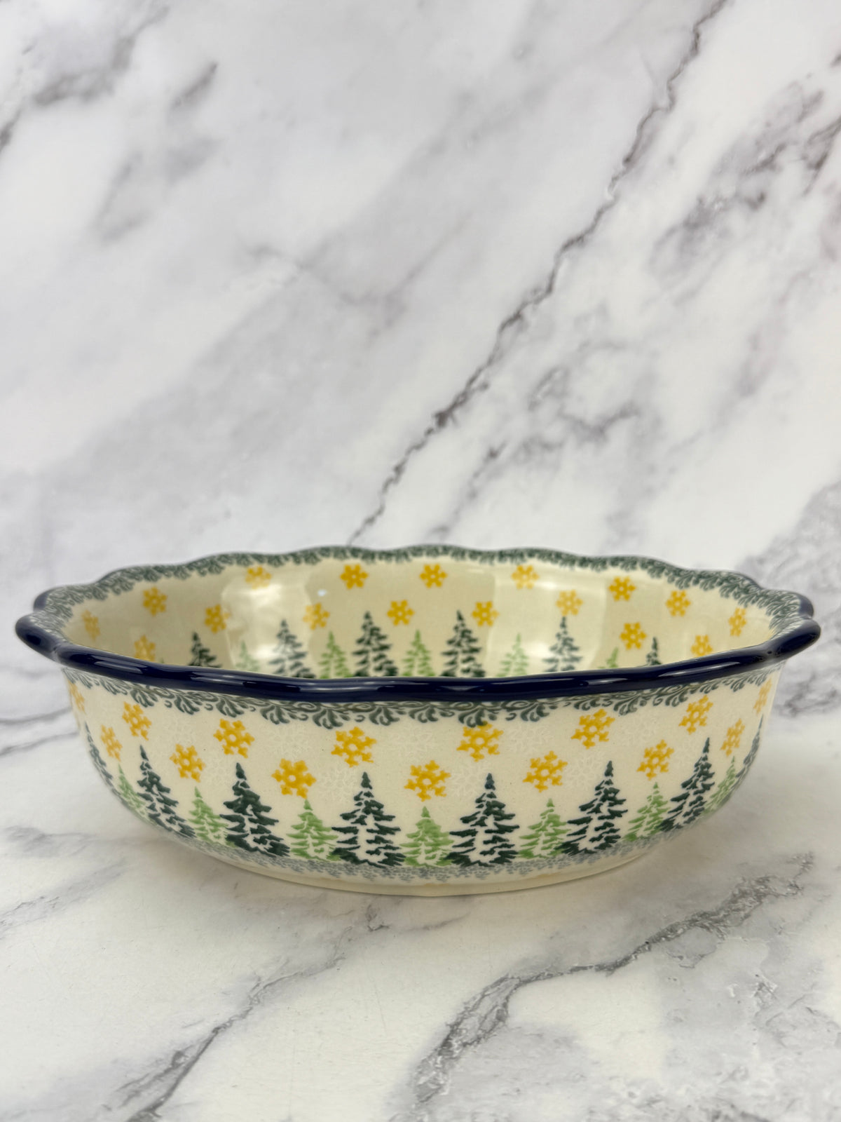 Scalloped Unikat Oval Bowl - Shape D78 - Pattern U5324