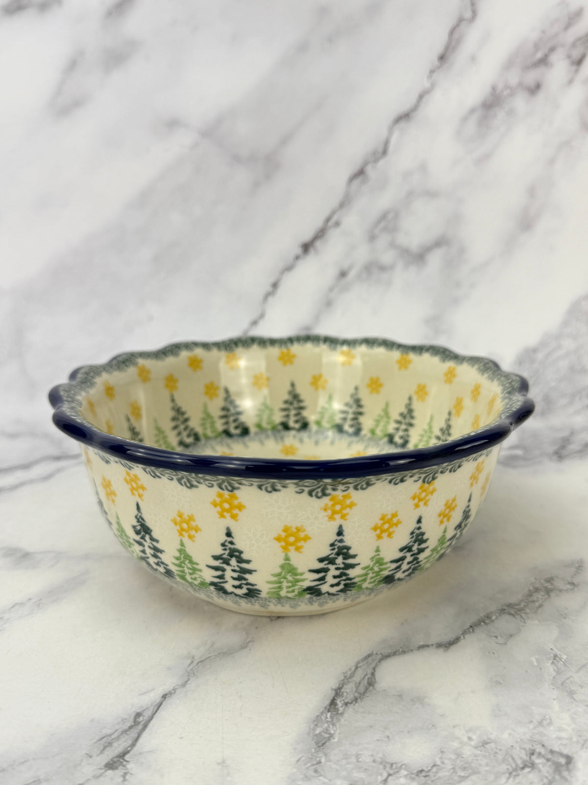 Scalloped Unikat Oval Bowl - Shape D78 - Pattern U5324