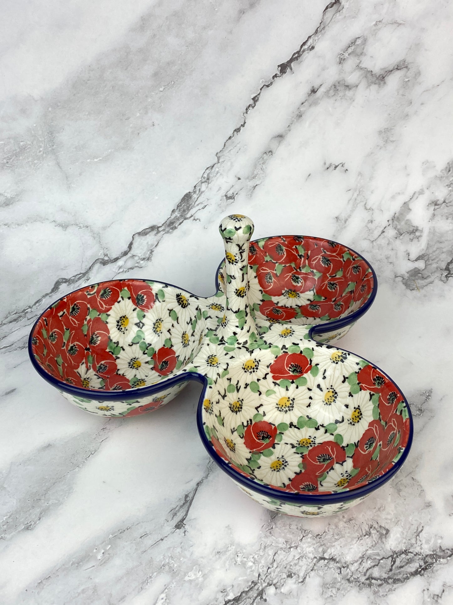 Three Part Unikat Condiment Dish - Shape B34 - Pattern U5070