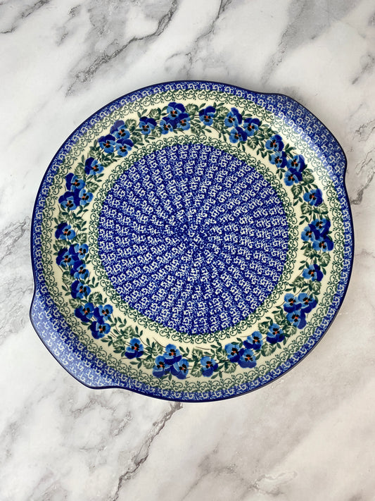 Round Platter With Handles / Pizza Stone - Shape 151 - Pattern 2273