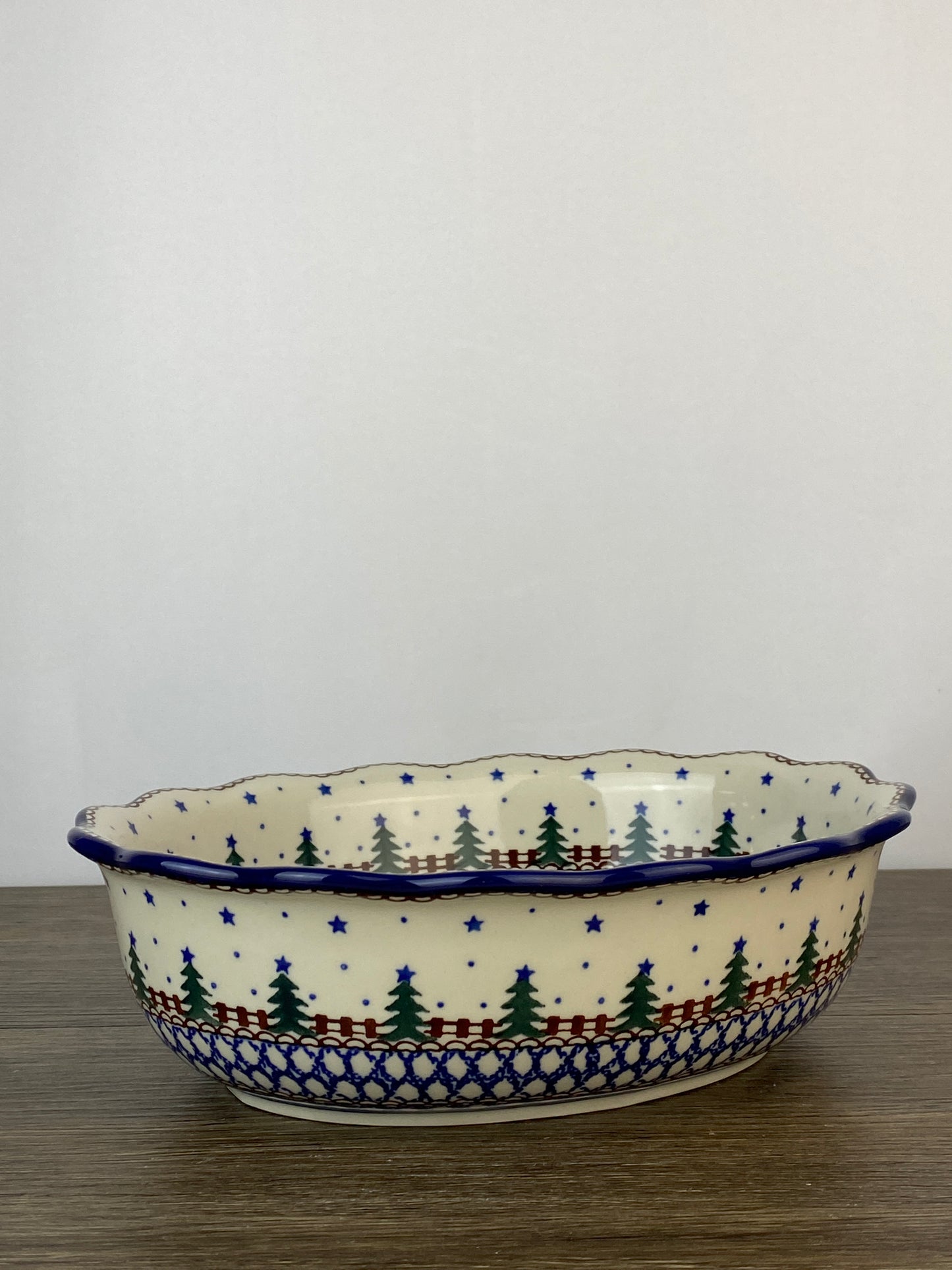 Scalloped Oval Bowl - Shape D78 - Pattern 340