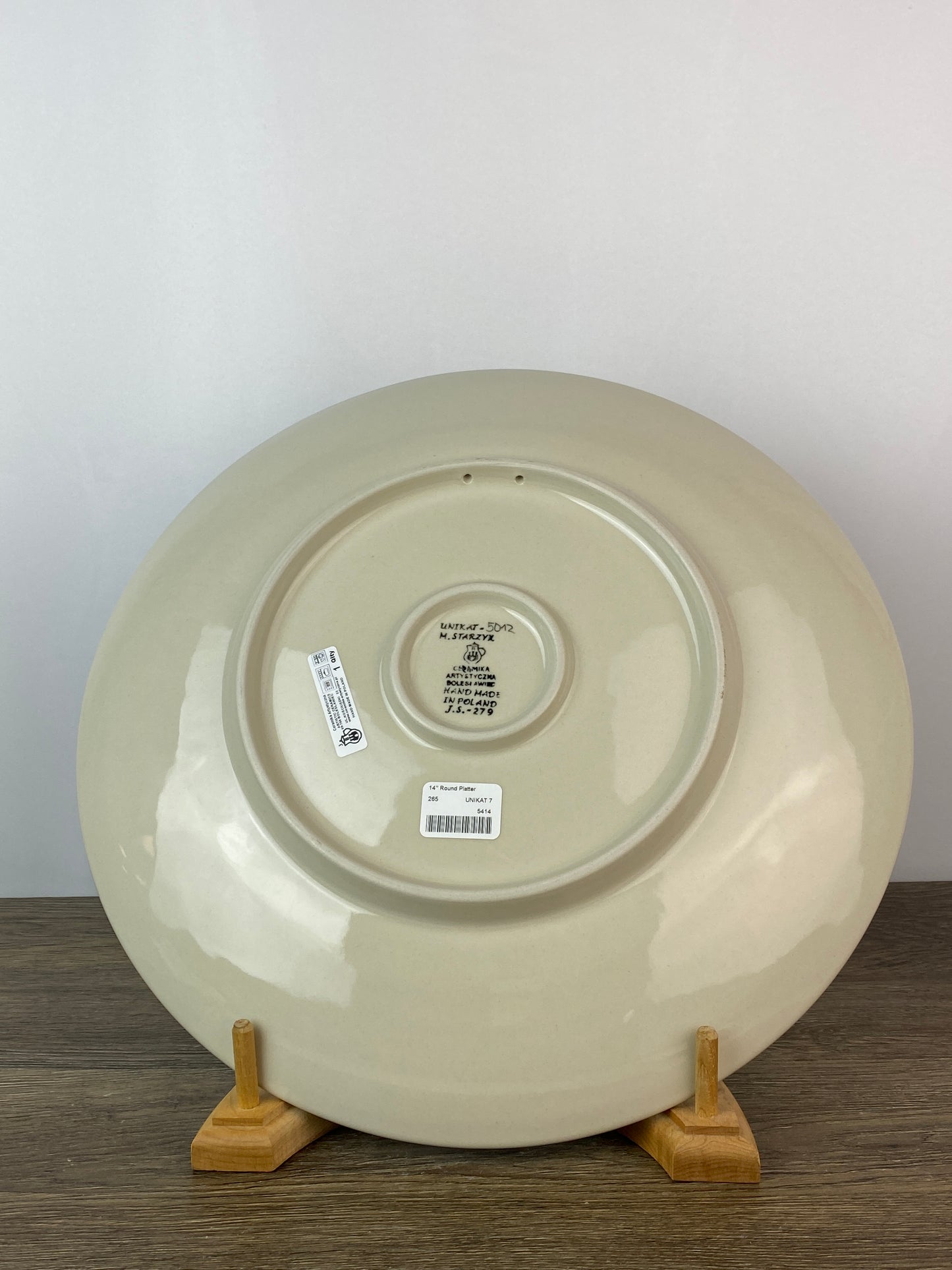 14" Round Unikat Platter - Shape 265 - Pattern U5012