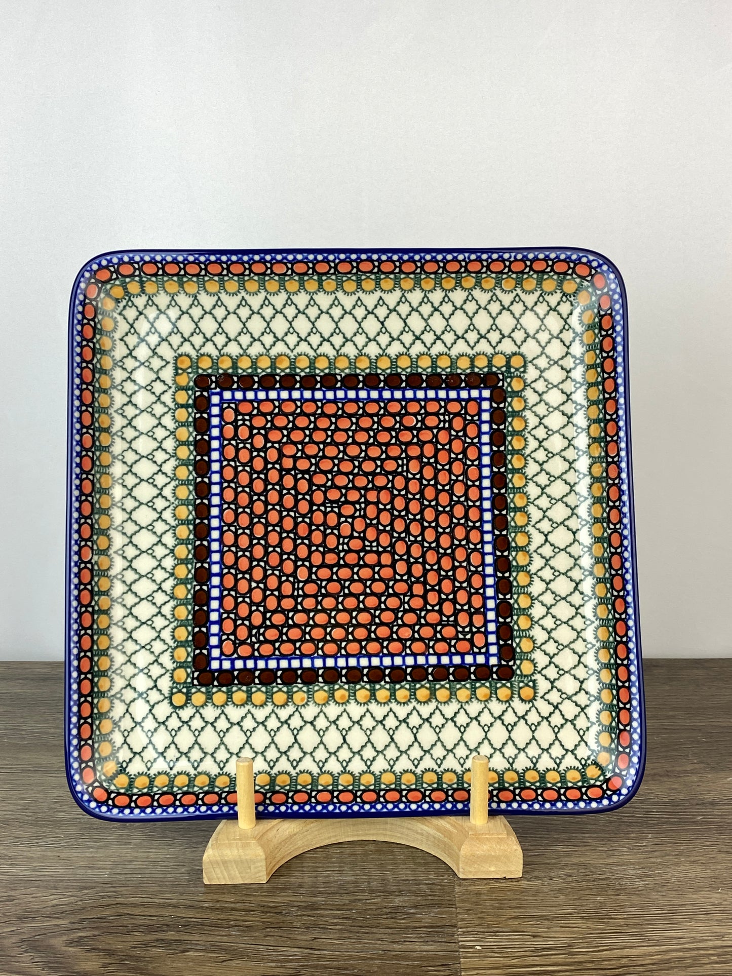 SALE Square Unikat Platter - Shape 583 - Pattern U81