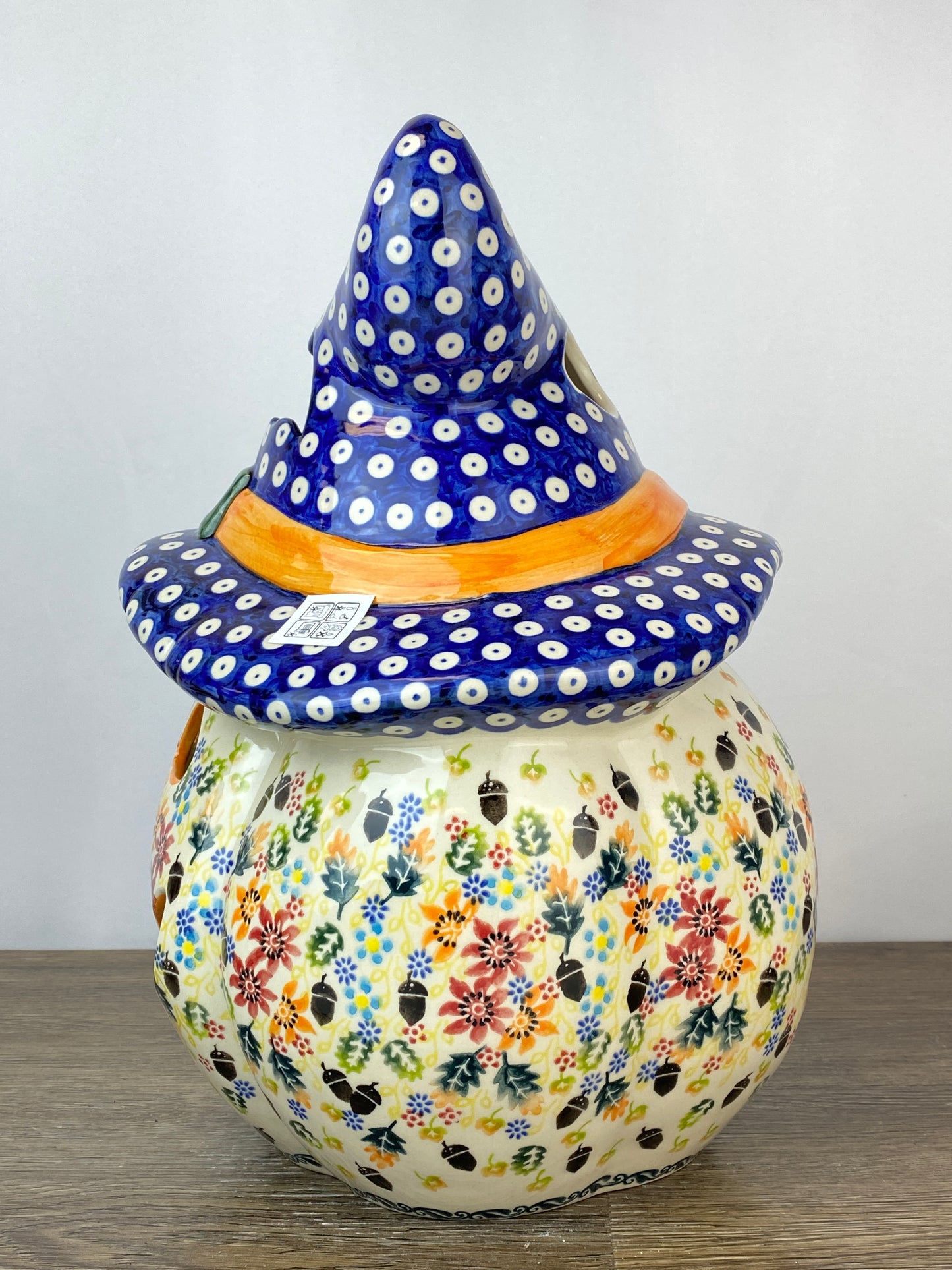 Large Unikat Pumpkin with Hat - Pattern U633