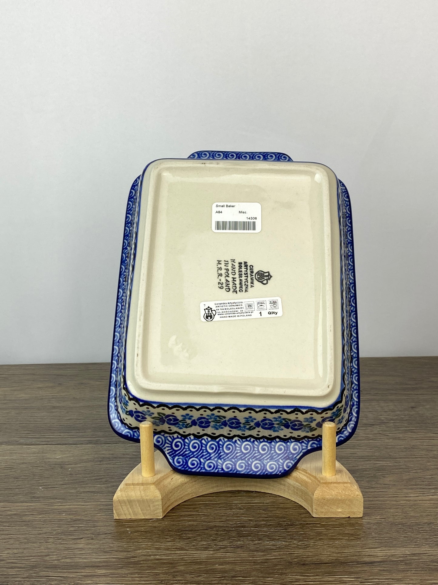 Rectangular Baker with Handles - Shape A84 - Pattern 882