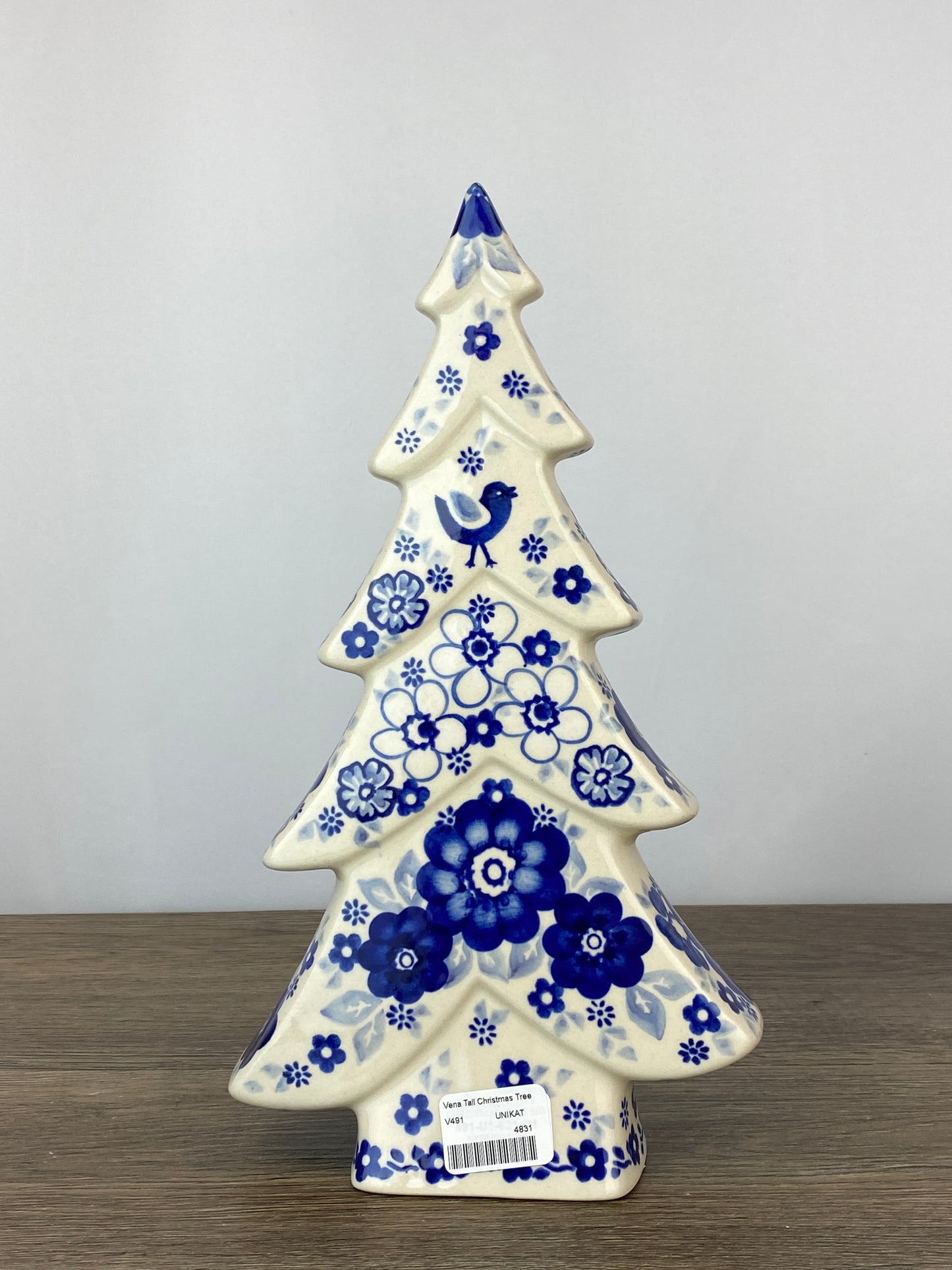 Vena Unikat Tree Figurine - Shape V491 - Blue Folk