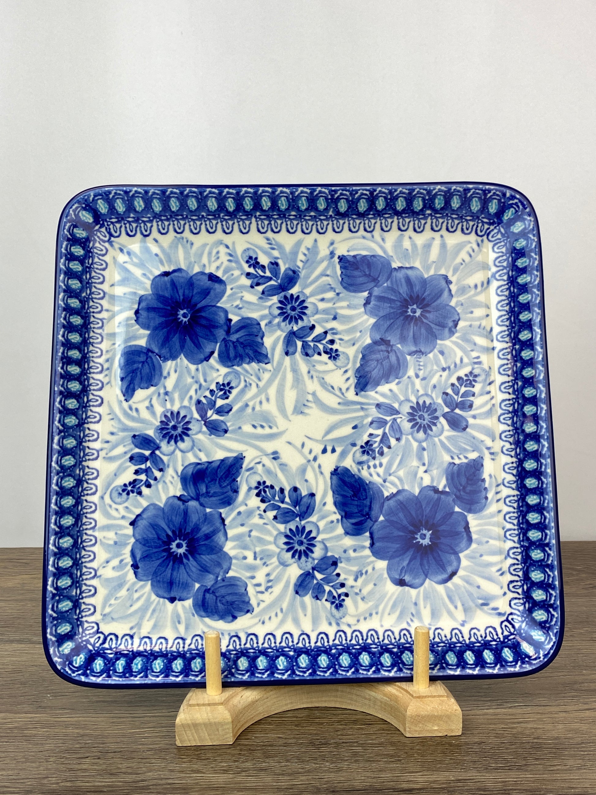 Square Unikat Platter - Shape 583 - Pattern U214 – Polish Pottery Westlake