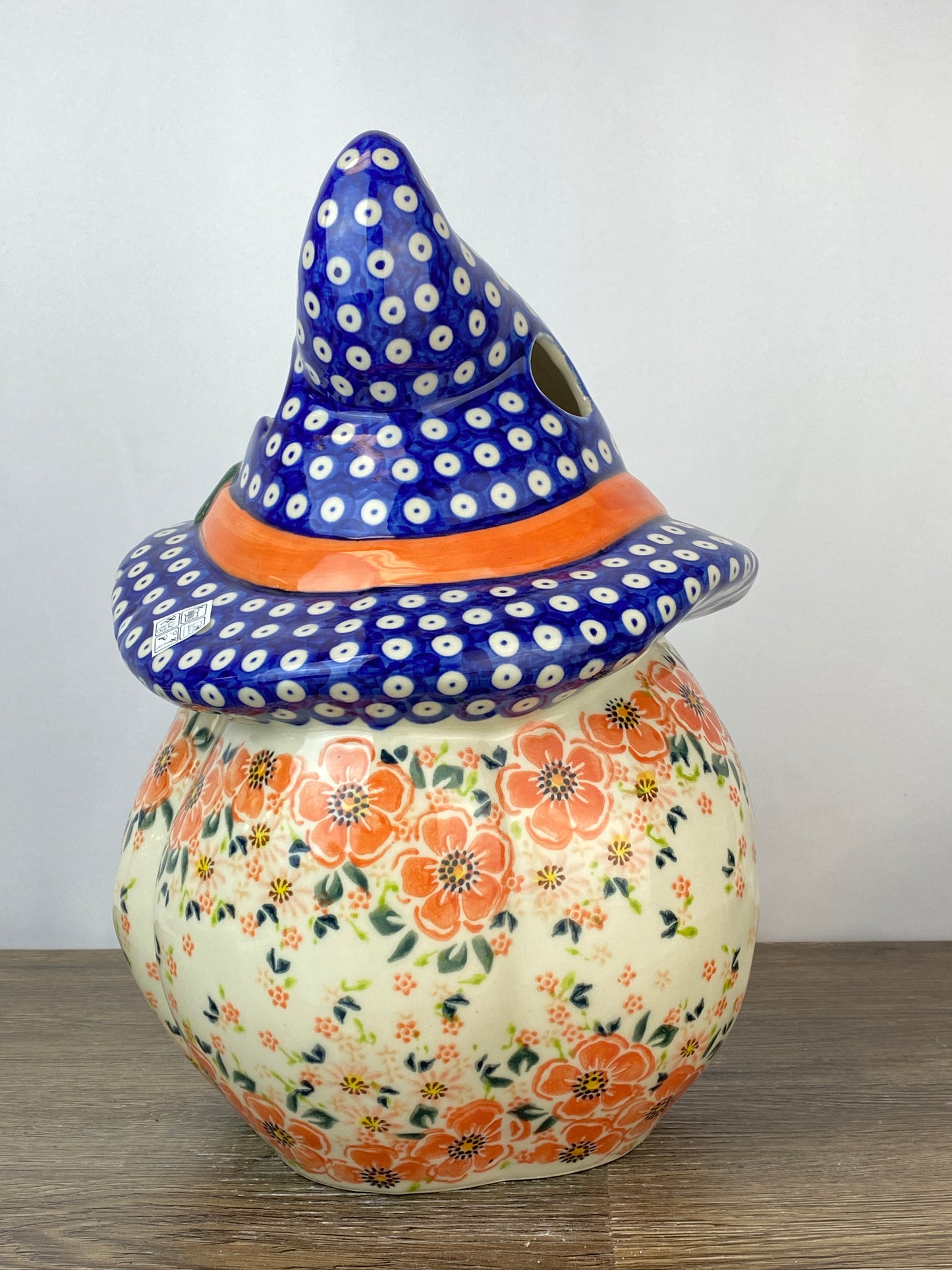 Large Unikat Pumpkin with Hat - Pattern U500