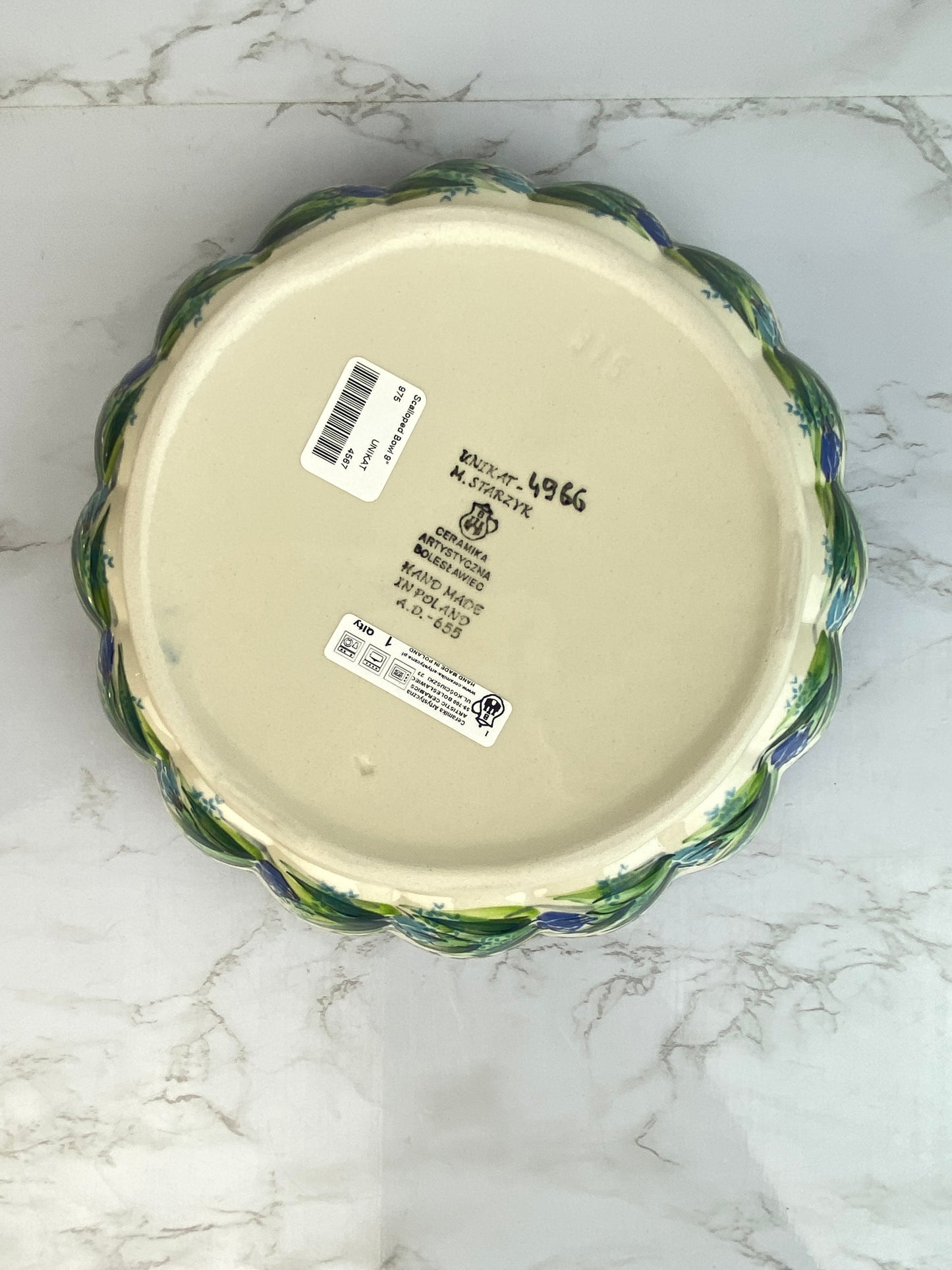 Unikat Scalloped Bowl - Shape 975 - Pattern U4966