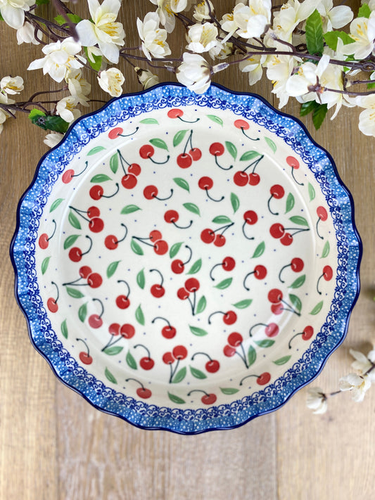 Ruffled Pie Plate / Round Baking Dish - Shape 636 - Pattern 2715