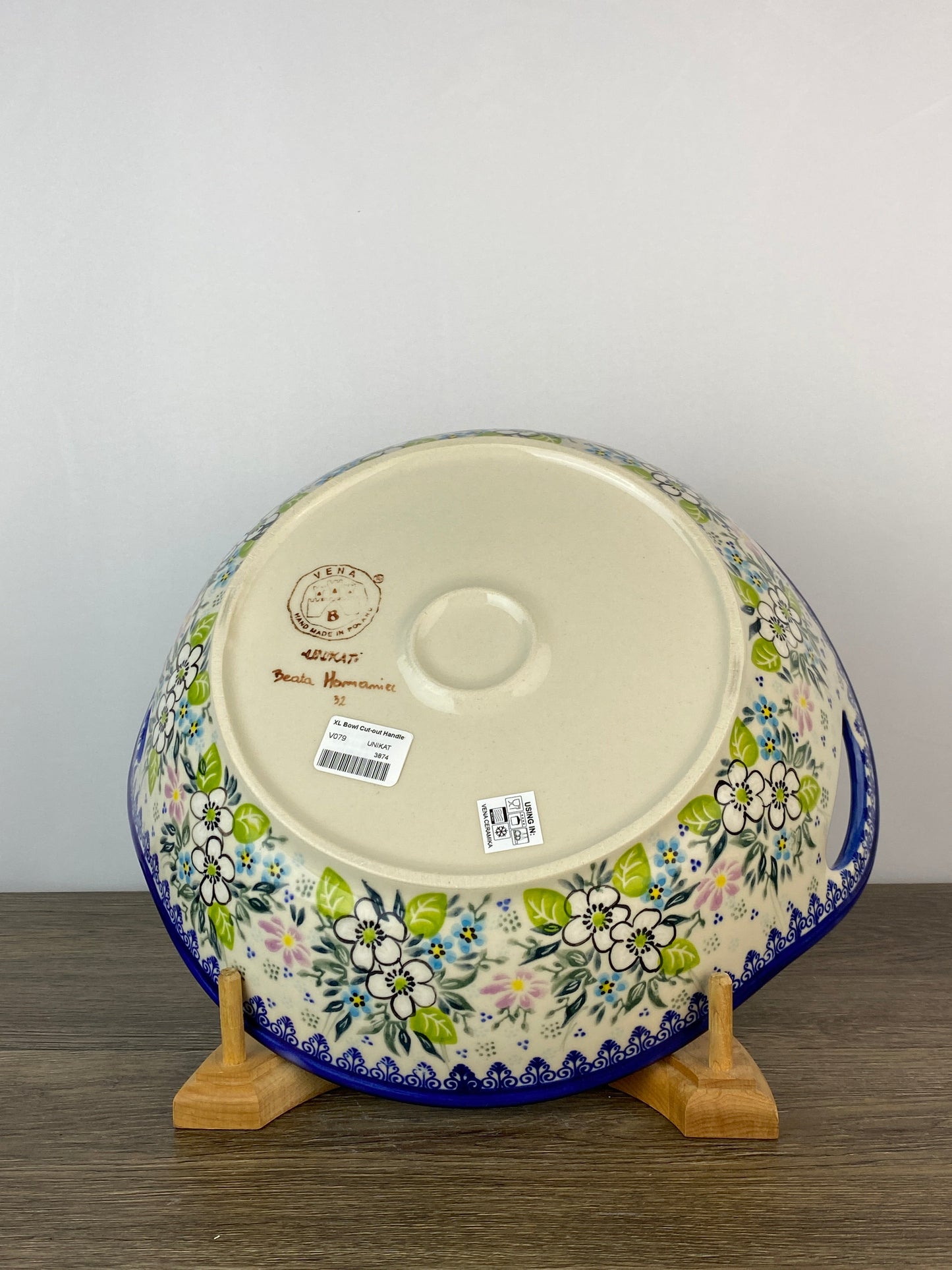 Vena XL Unikat Bowl with Handles - Shape V079 - Pattern U622