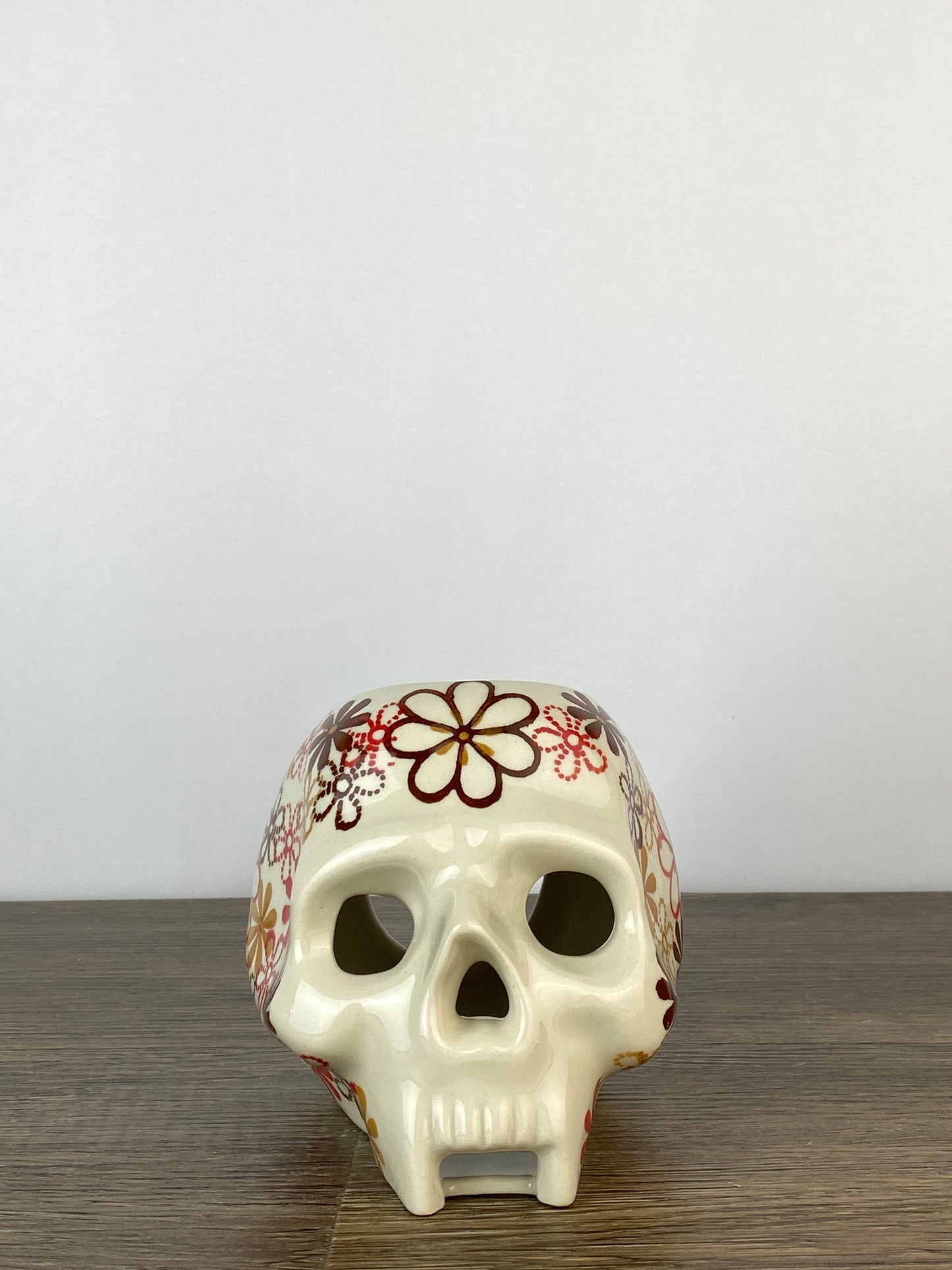 Votive Skull - Retro Flower