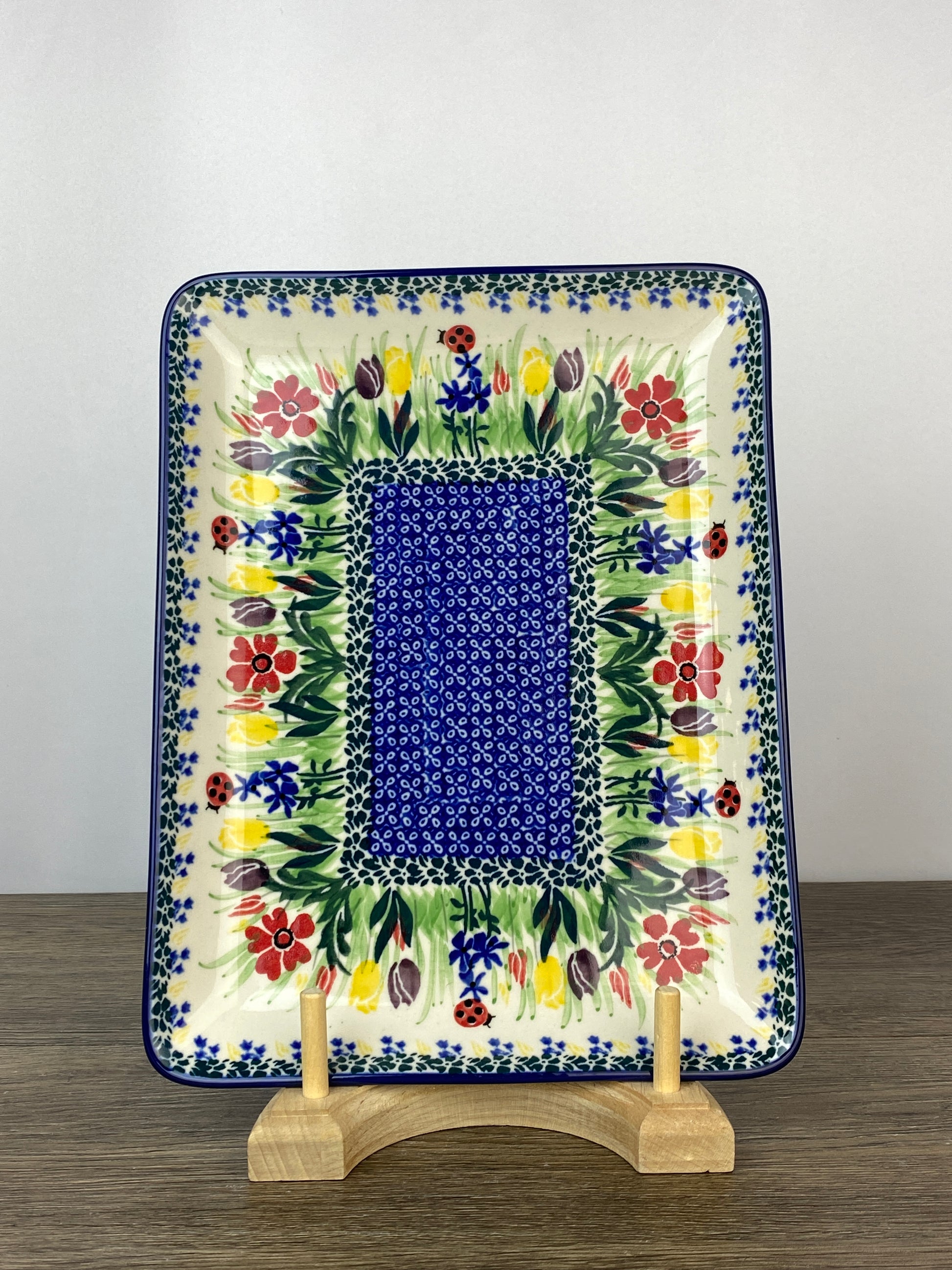 Rectangular Unikat Platter - Shape 399 - Pattern U3787 – Polish Pottery ...