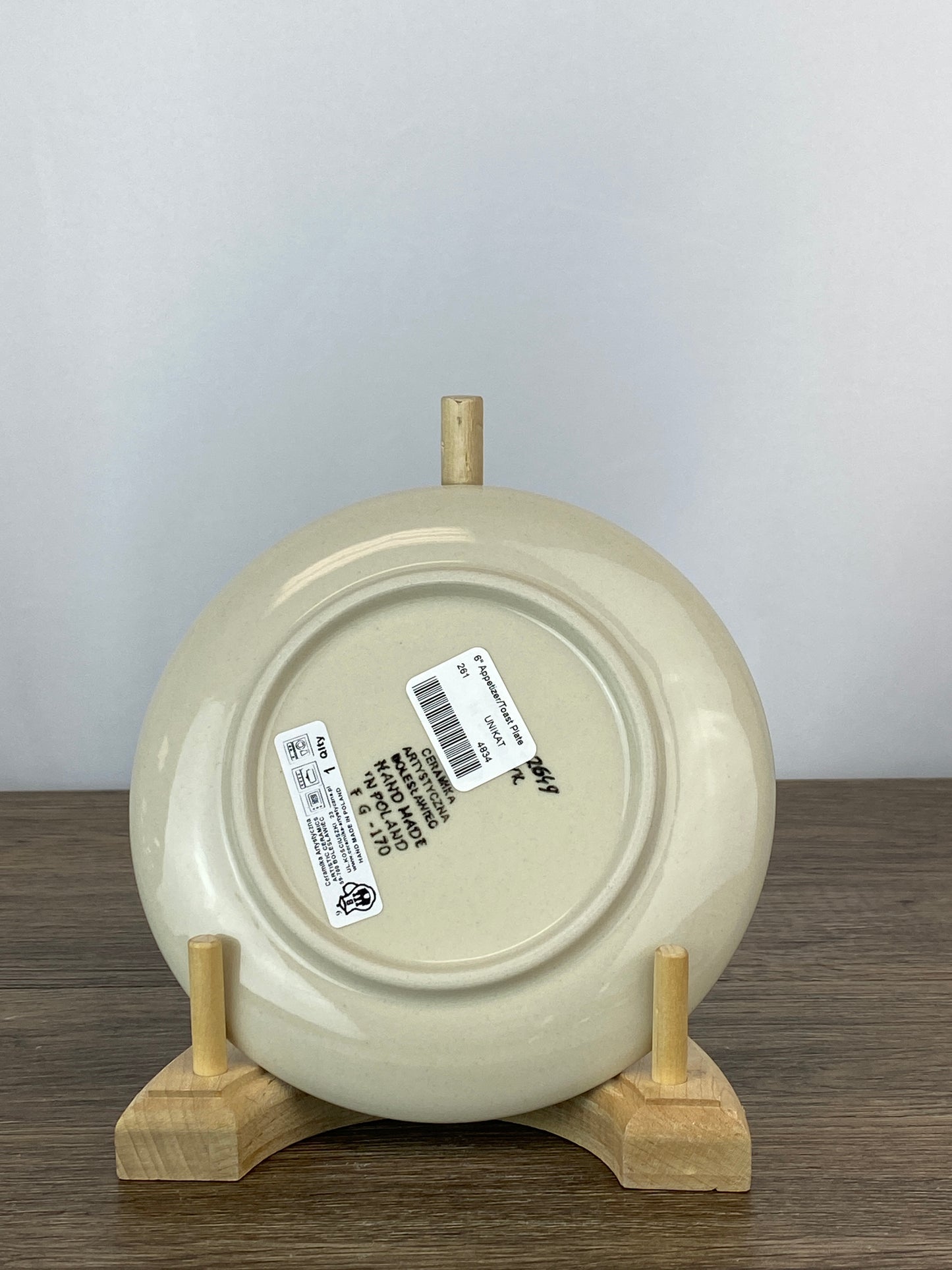 SALE 6" Unikat Toast Plate - Shape 261 - Pattern U2649