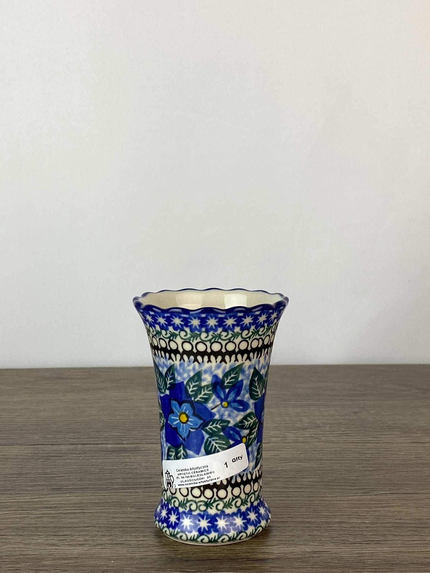Ruffled Unikat Bud Vase - Shape 127 - Pattern U1864