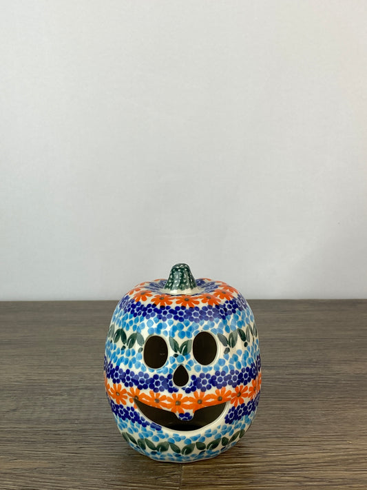 Little Jack-O-Lantern - Big Upper Tooth - Orange Floral