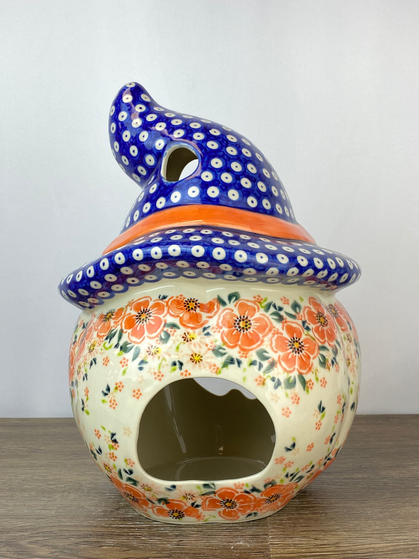 Large Unikat Pumpkin with Hat - Pattern U500