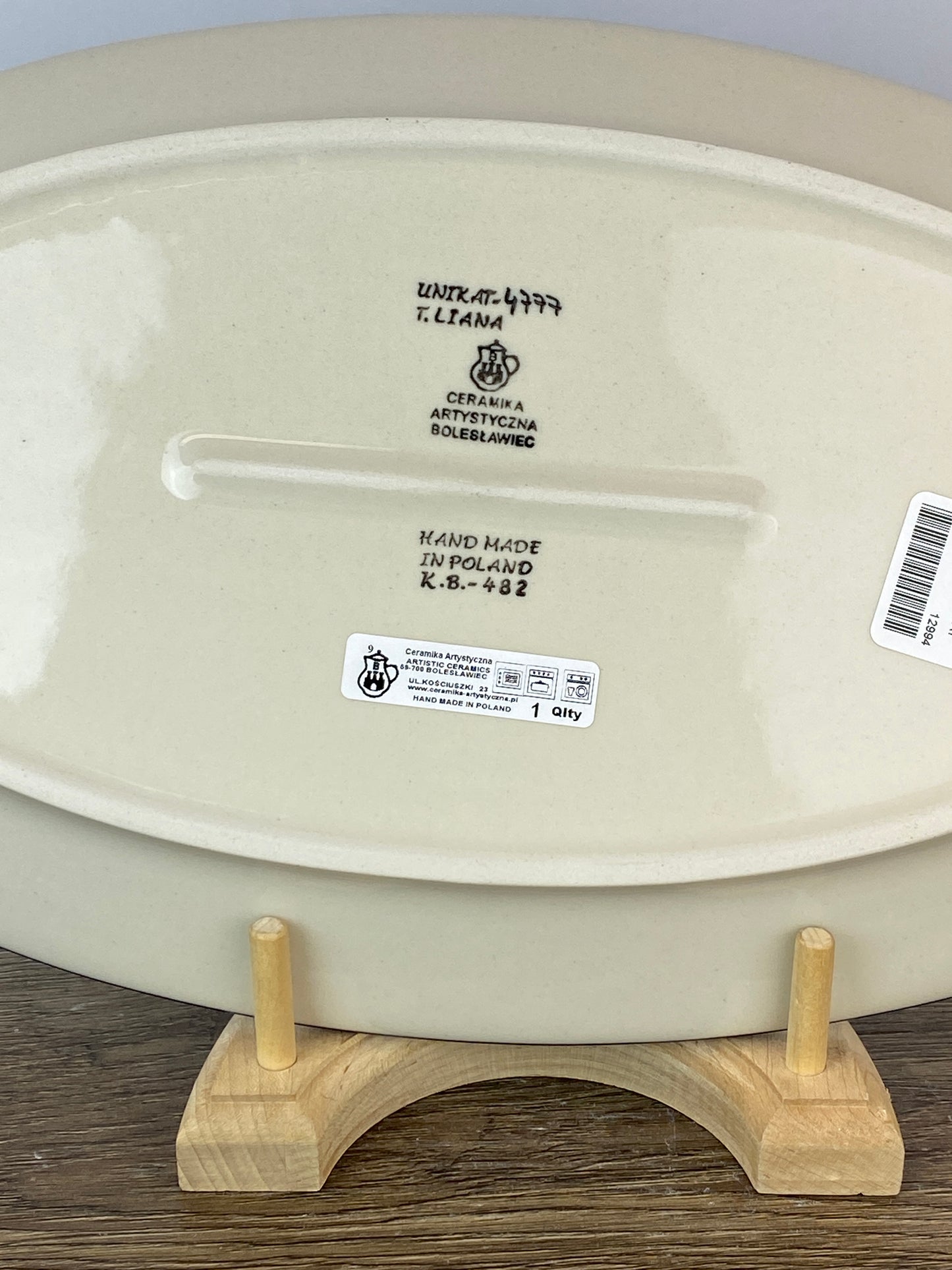 Large Unikat Oval Platter - Shape 205 - Pattern U4777
