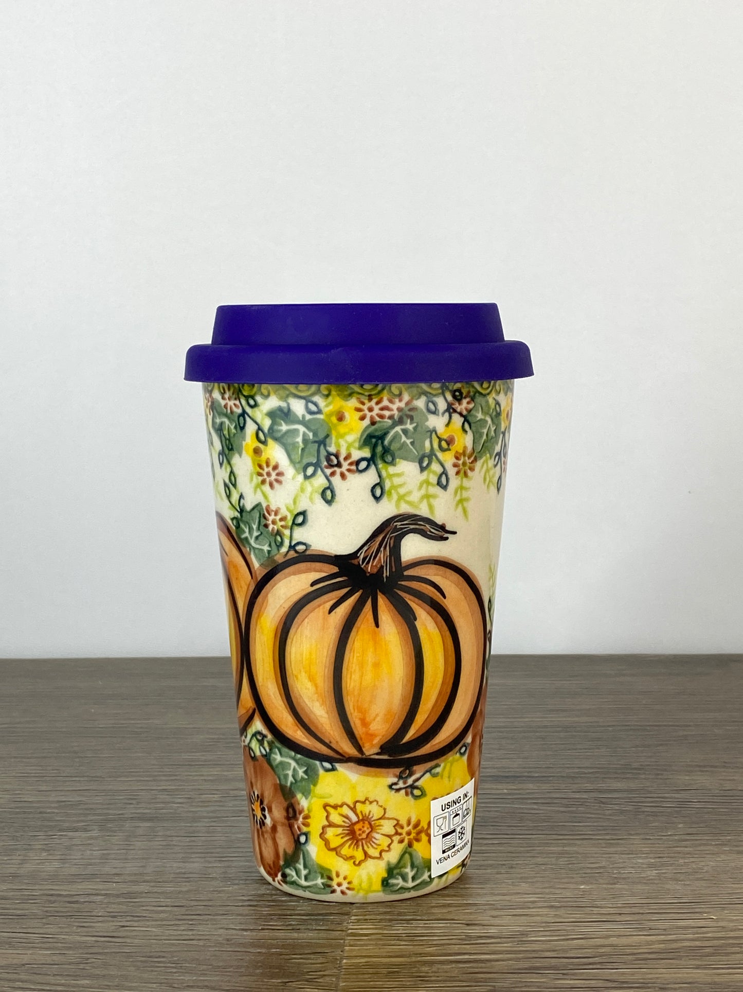 14oz Unikat Travel Mug - Shape V559 - Pumpkins
