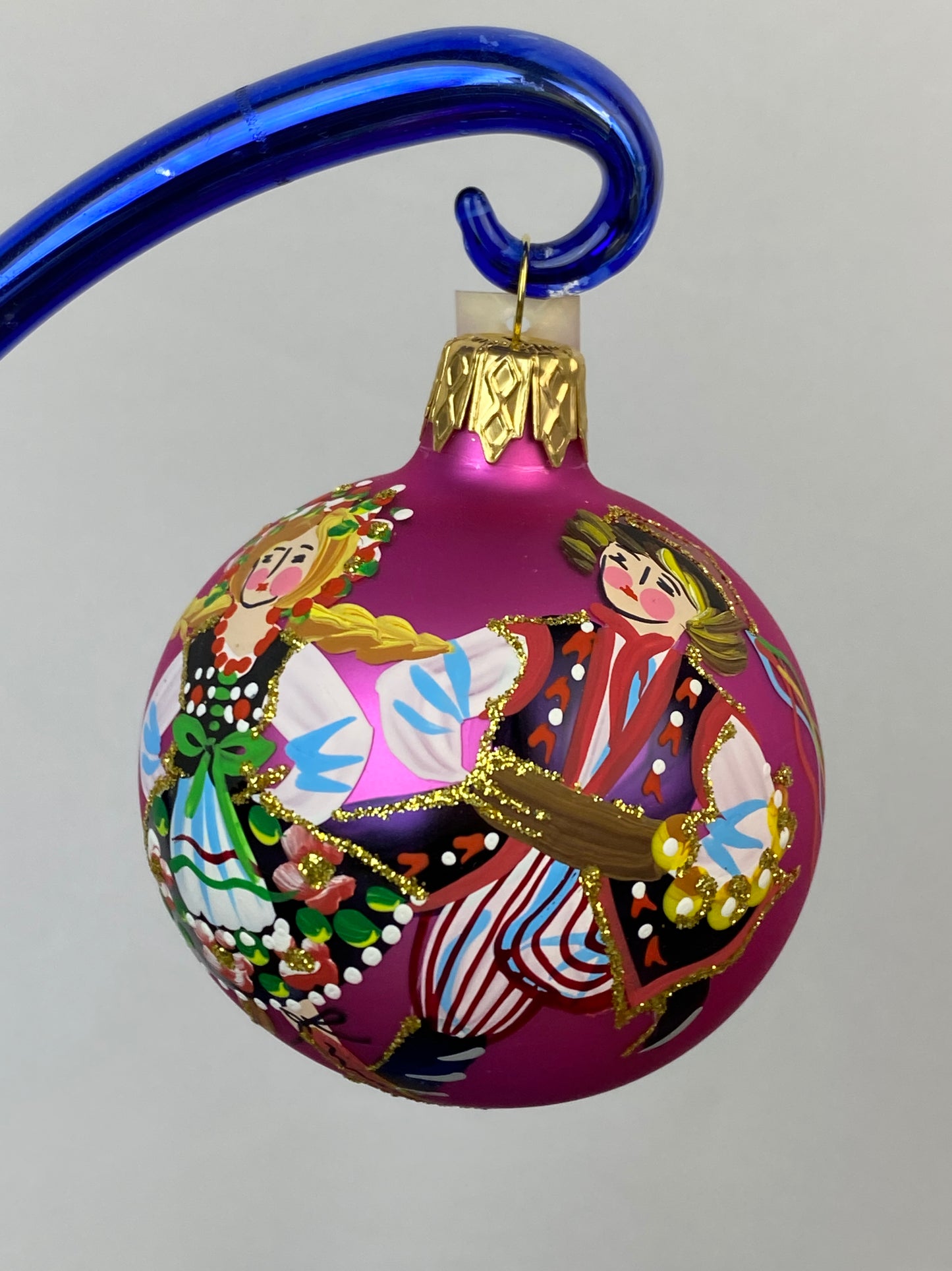 Glass Ball Ornament - Pink