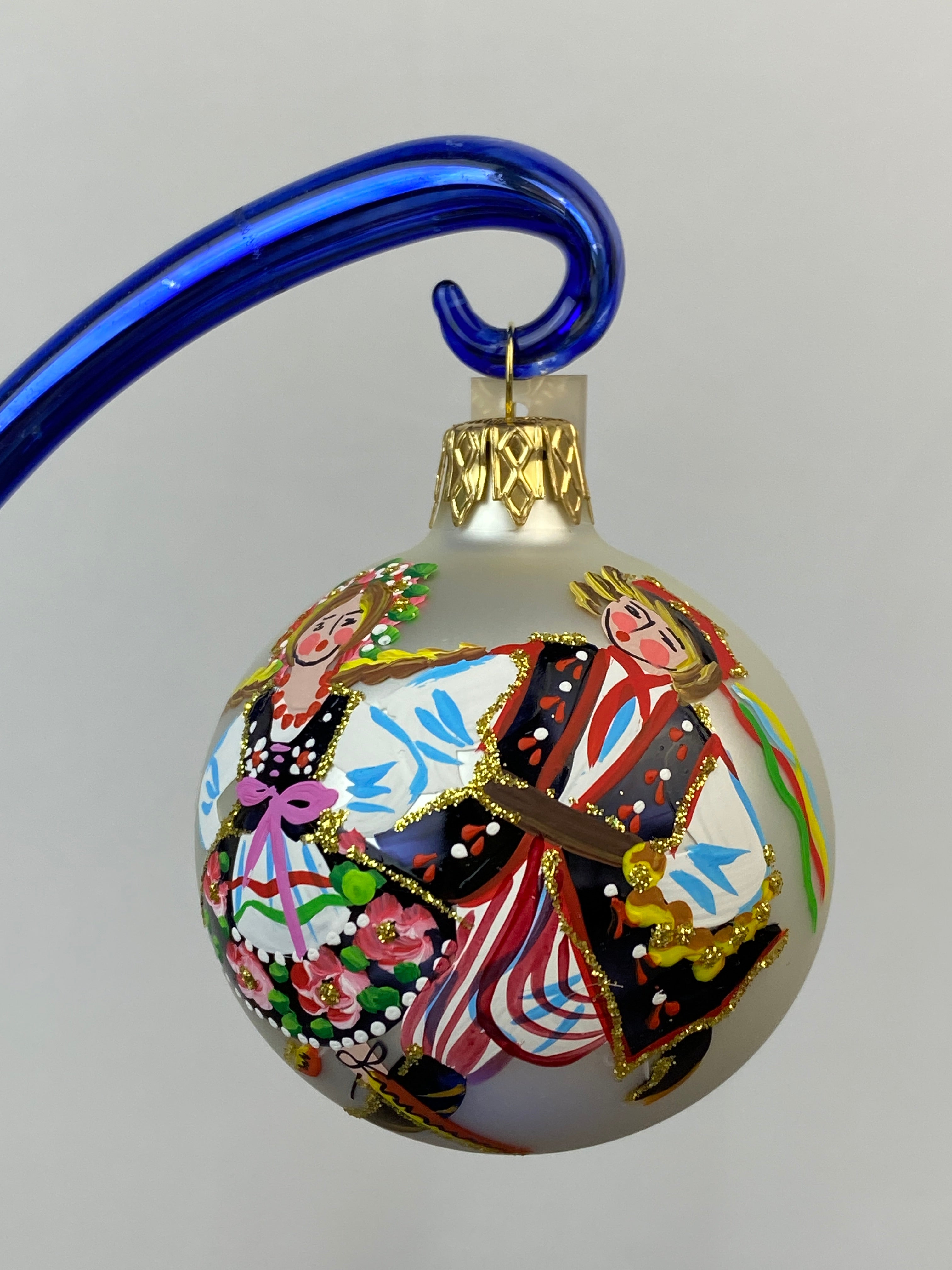 Glass Ball Ornament - White – Polish Pottery Westlake