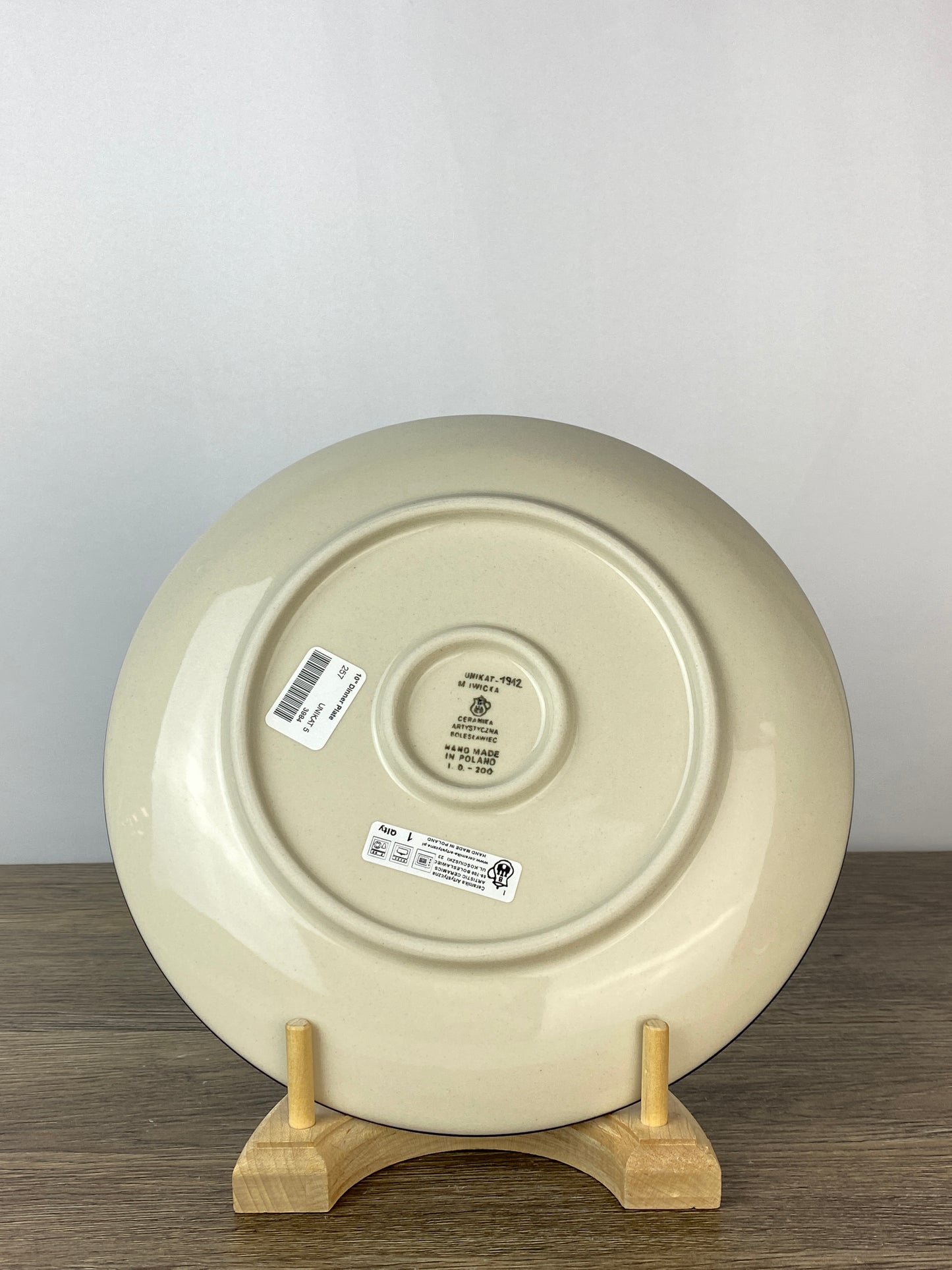 SALE 10" Unikat Dinner Plate - Shape 257 - Pattern U1912