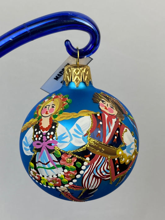 Glass Ball Ornament - Light Blue
