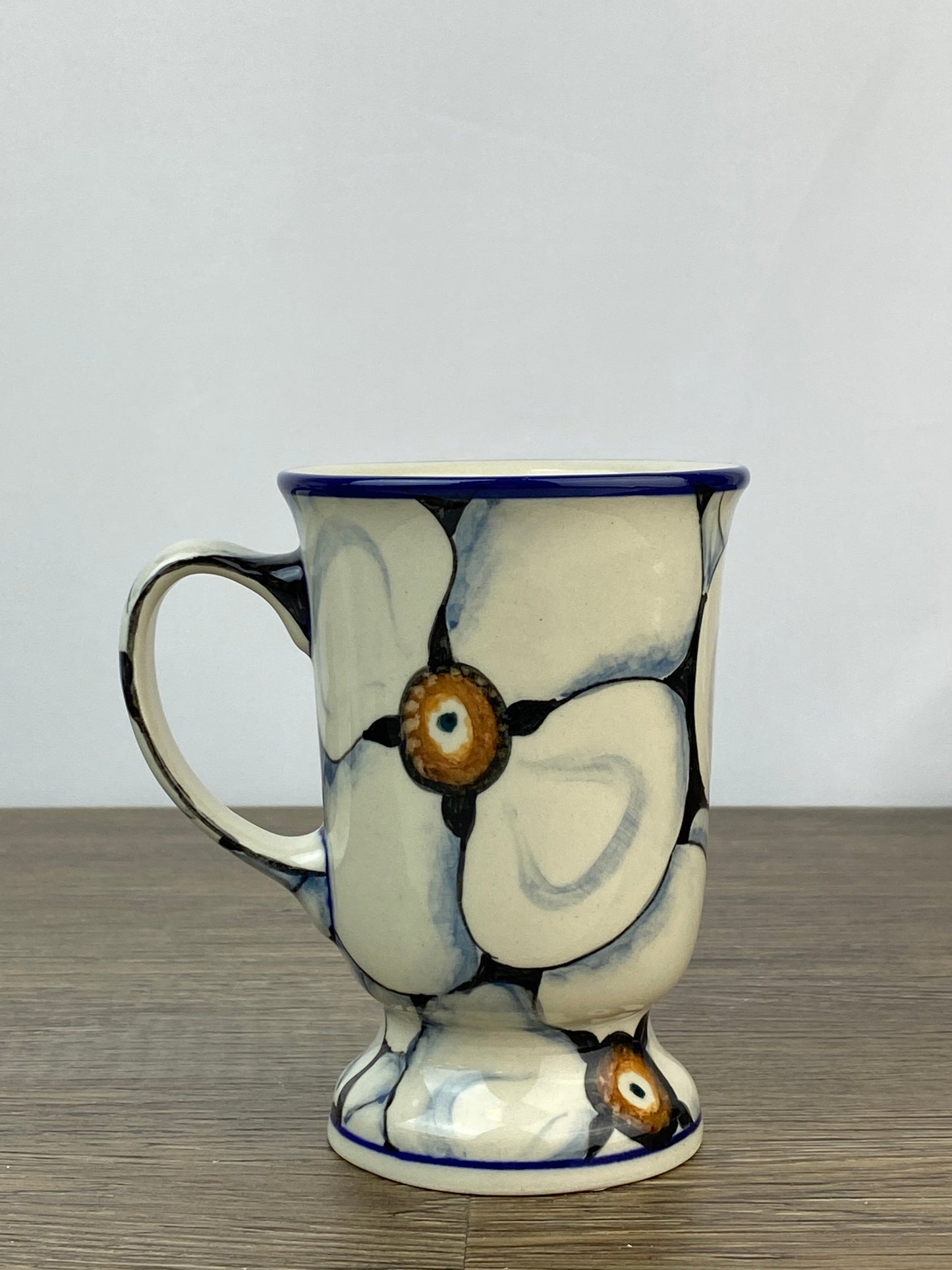 SALE 8oz Unikat Pedestal Mug - Shape 243 - Pattern U4638