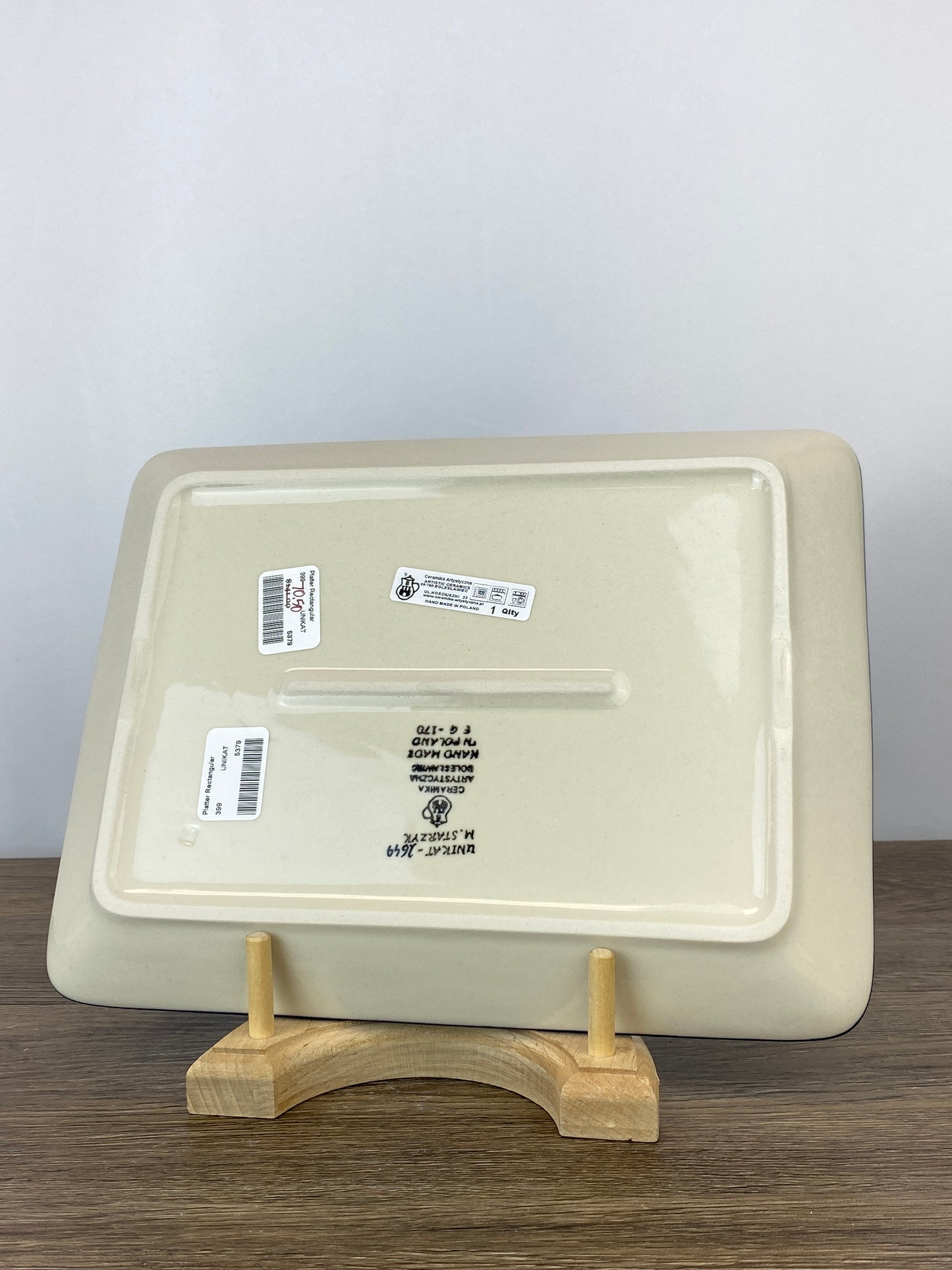 SALE Rectangular Unikat Platter - Shape 399 - Pattern U2649