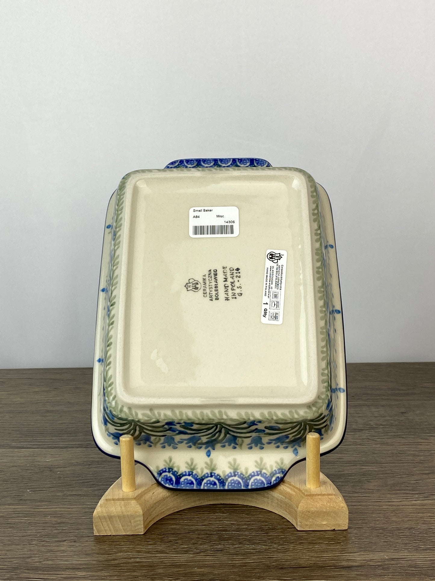 Rectangular Baker with Handles - Shape A84 - Pattern 1432