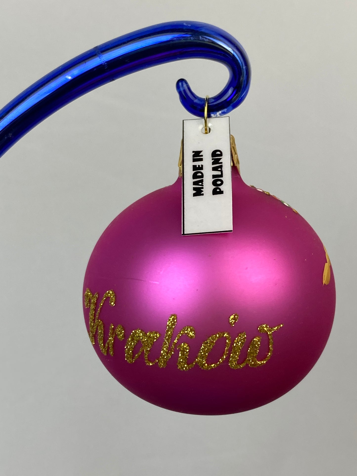 Glass Ball Ornament - Pink