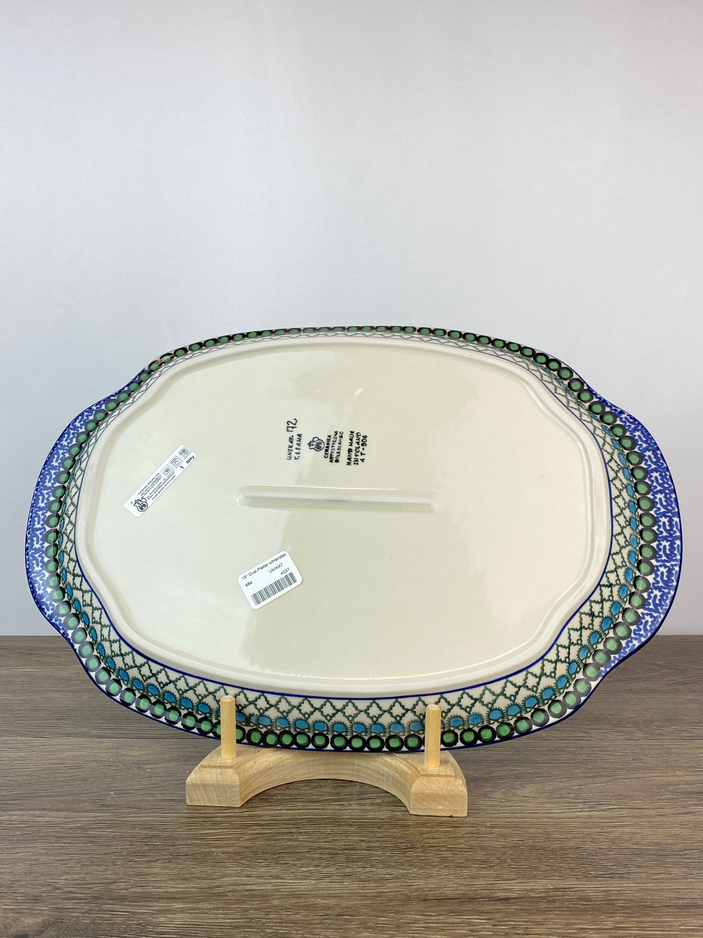 SALE Unikat Platter With Handles - Shape 684 - Pattern U72