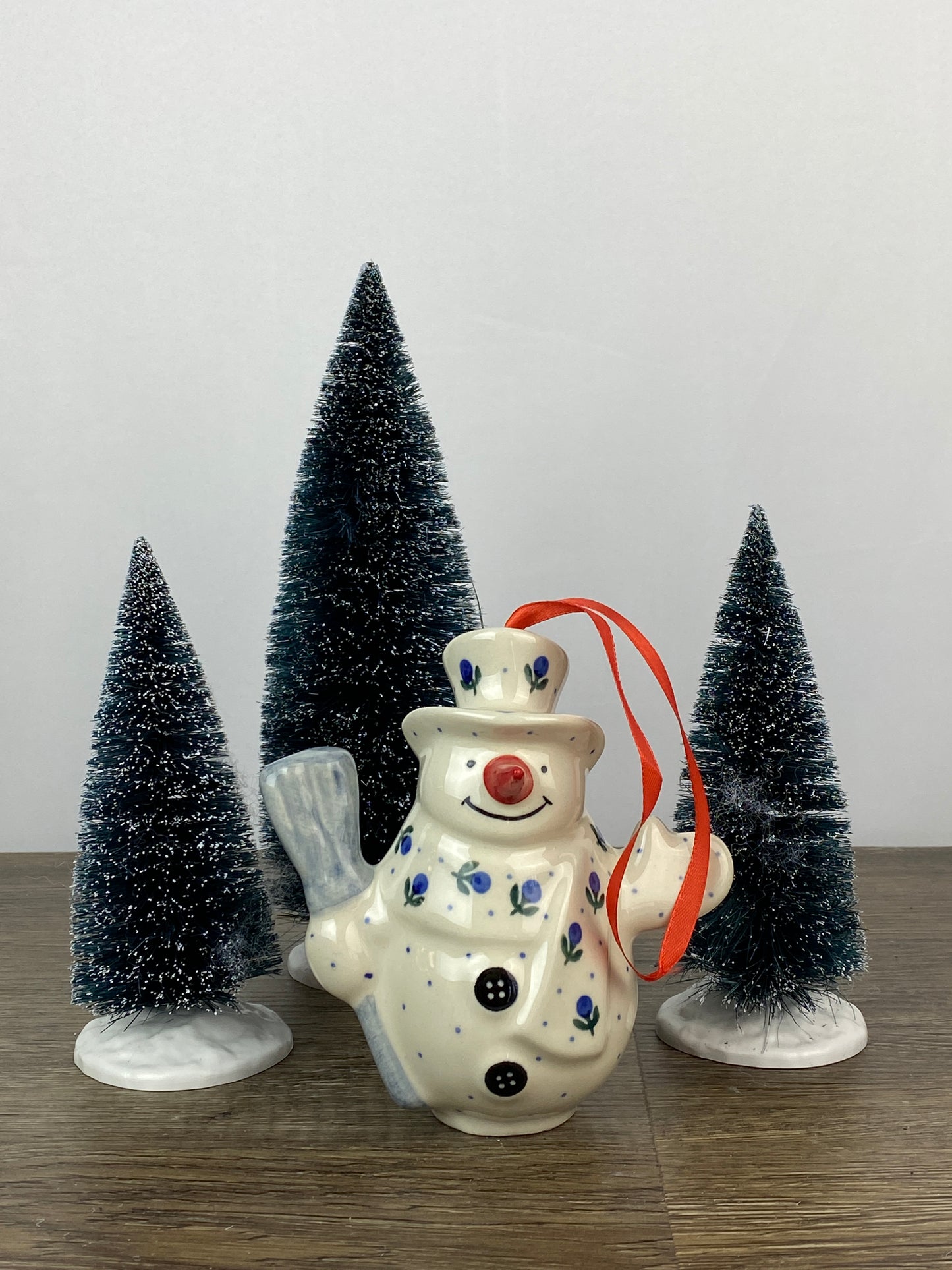 SALE Tall Snowman Ornament - Shape F62 - Pattern 135
