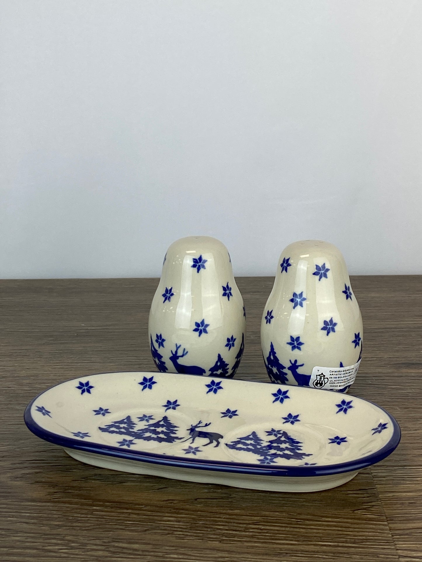 Salt and Pepper Set with Tray - Shape 131 - Pattern 1931
