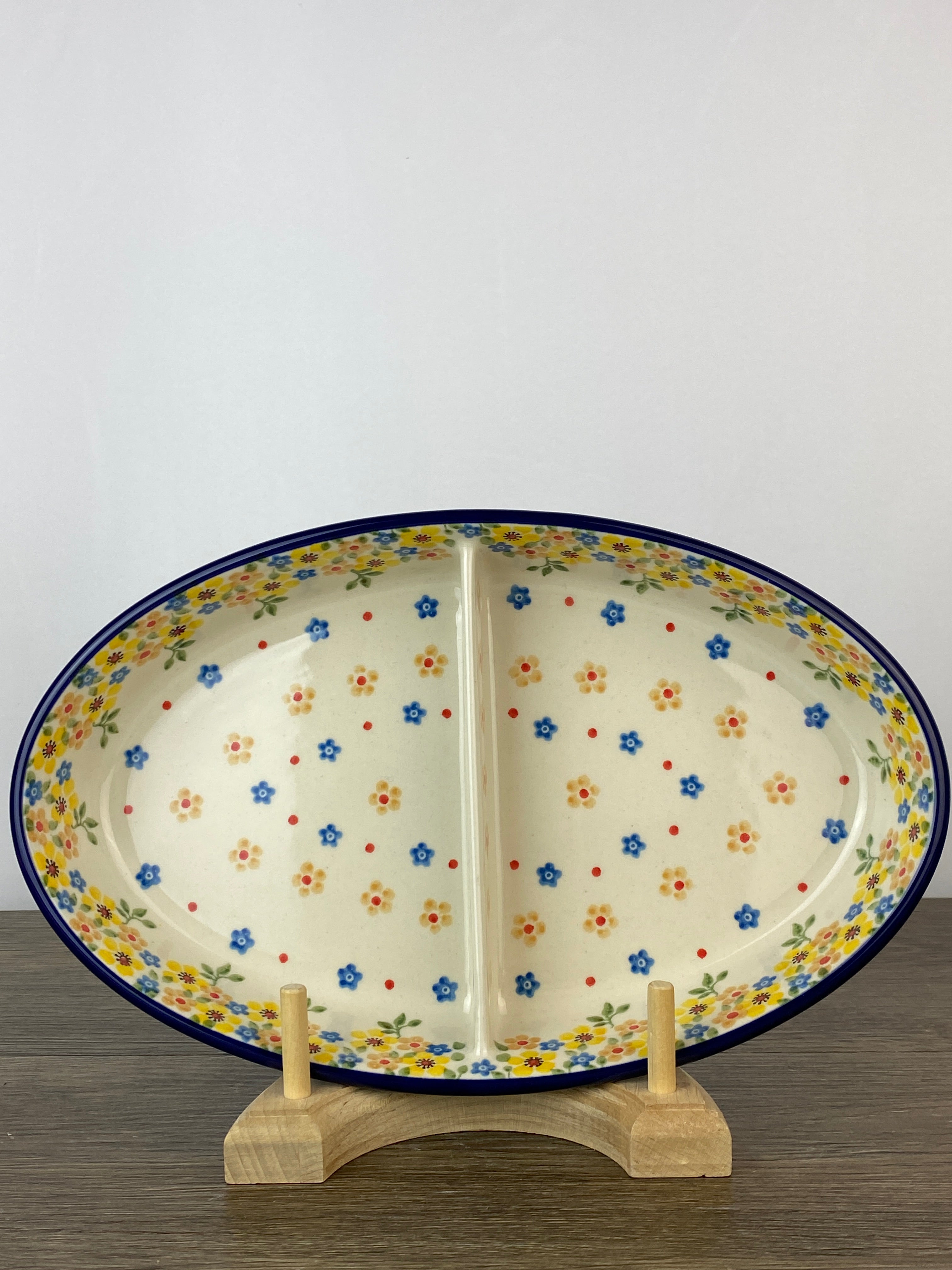 Divided Dish Shape 164 Pattern 2225 Polish Pottery Westlake divided-dish-shape-164-pattern-2225-polish-pottery-westlake