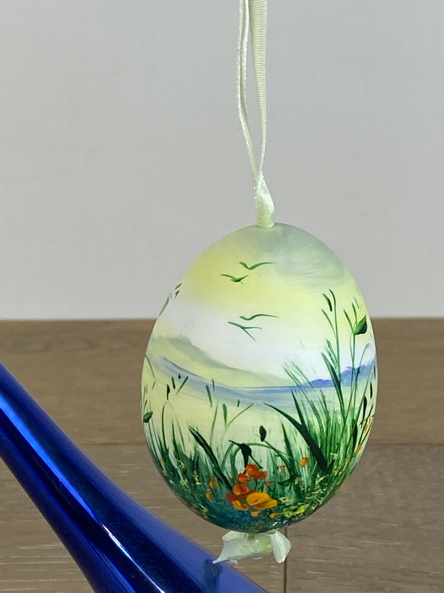 Hand Painted Blown Egg - P