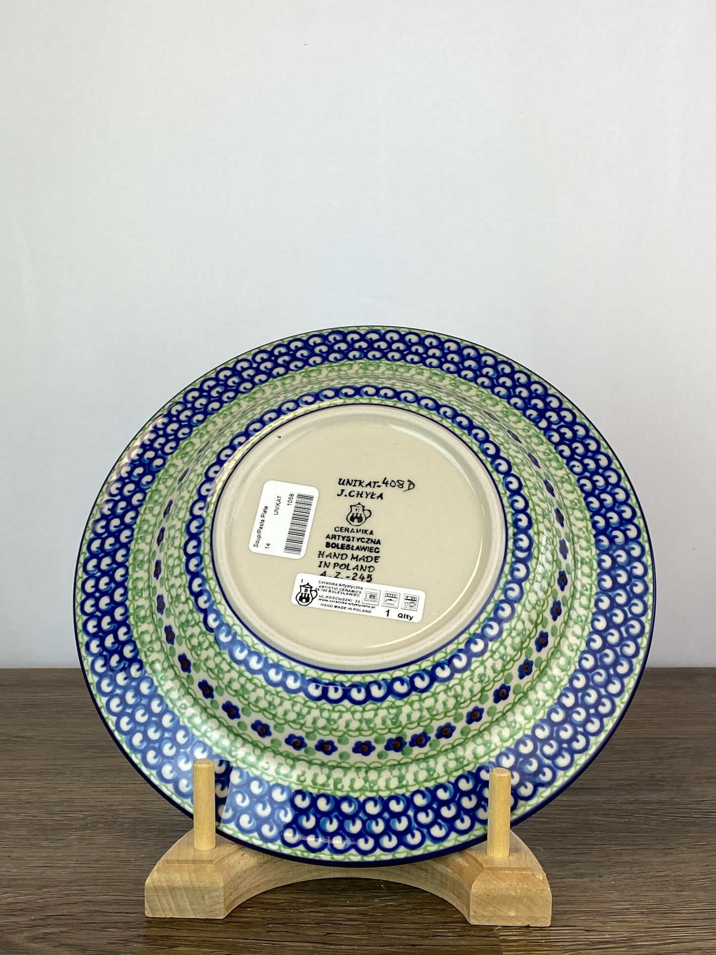 Unikat Soup / Pasta Plate - Shape 14 - Pattern U408D