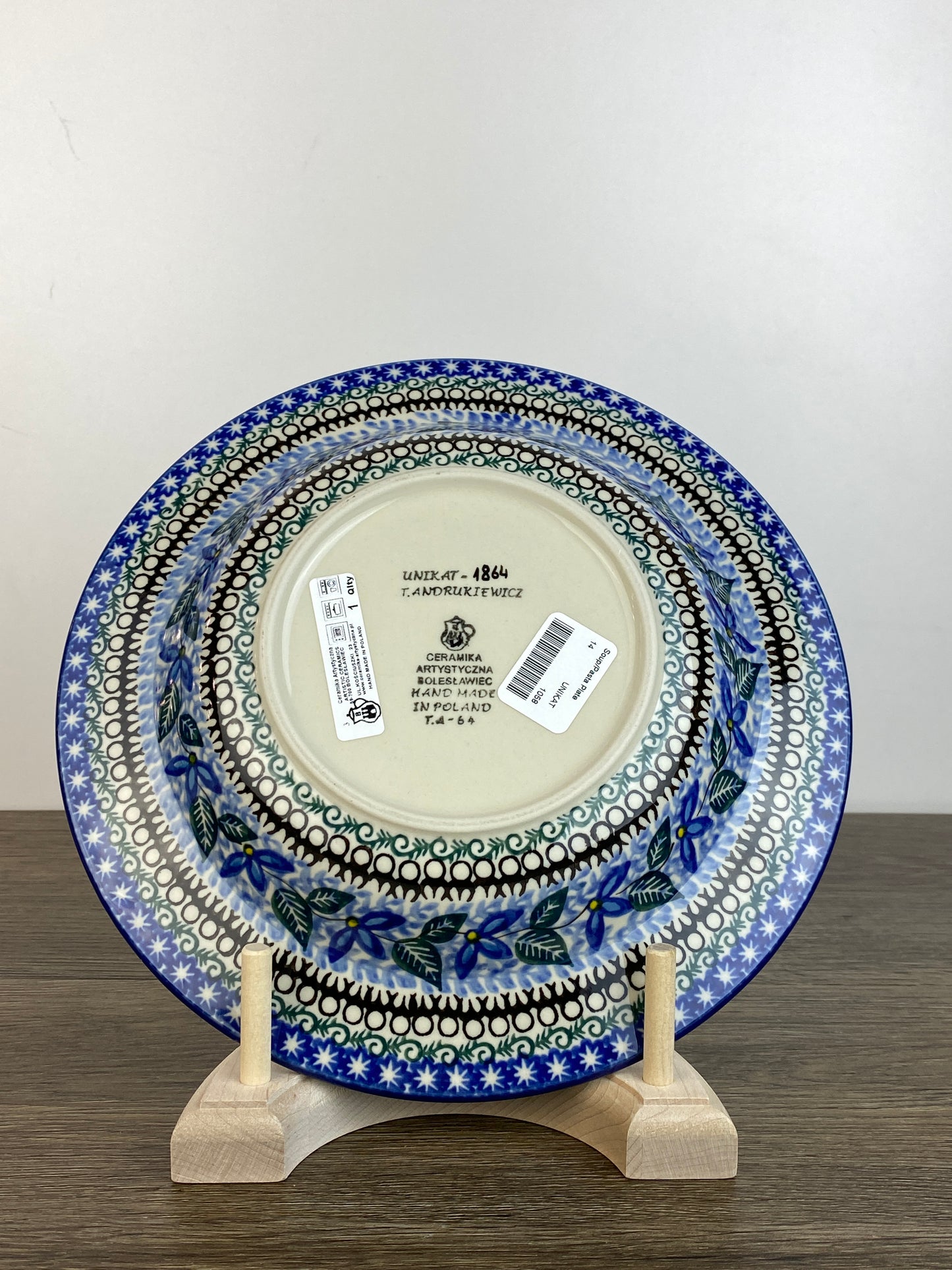 Unikat Soup / Pasta Plate - Shape 14 - Pattern U1864