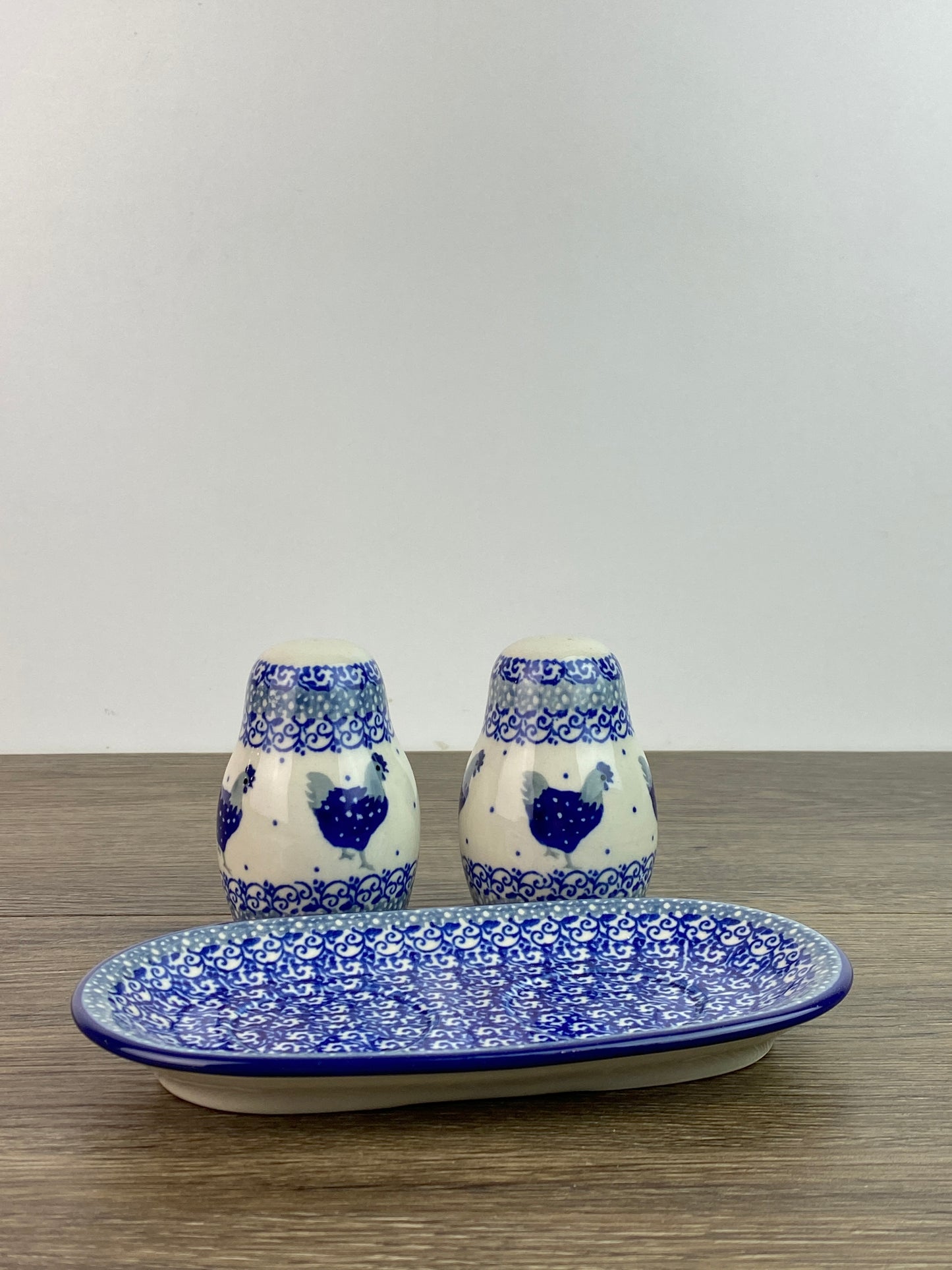 Salt and Pepper Set with Tray - Shape 131 - Pattern 2597
