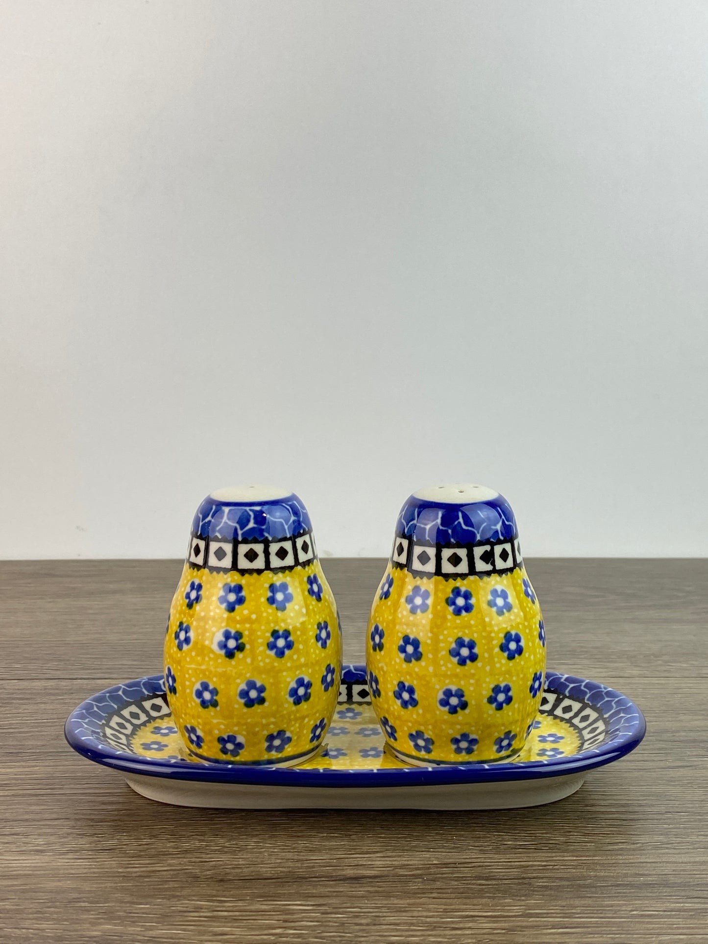 Salt and Pepper Set with Tray - Shape 131 - Pattern 859