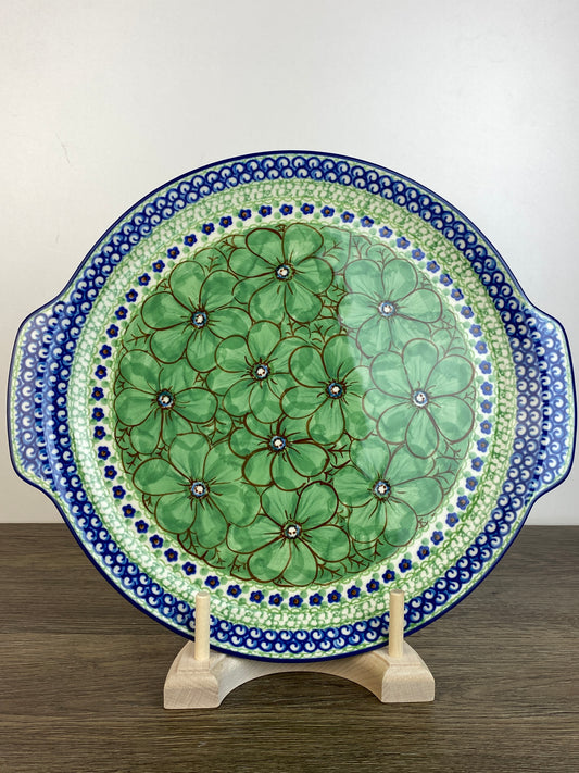 Round Unikat Platter With Handles / Pizza Stone - Shape 151 - Pattern U408D