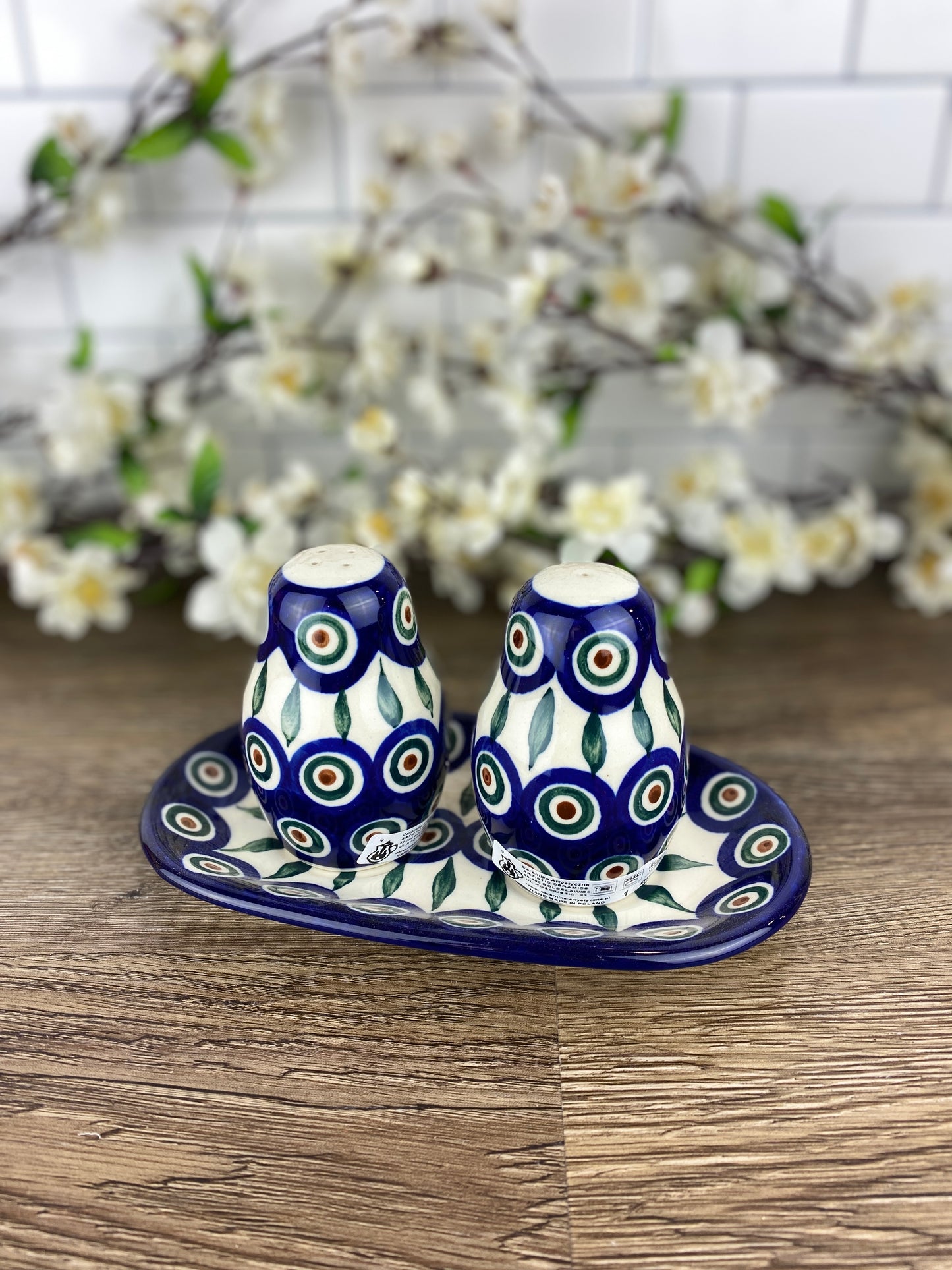 Salt and Pepper Set with Tray - Shape 131 - Pattern 54