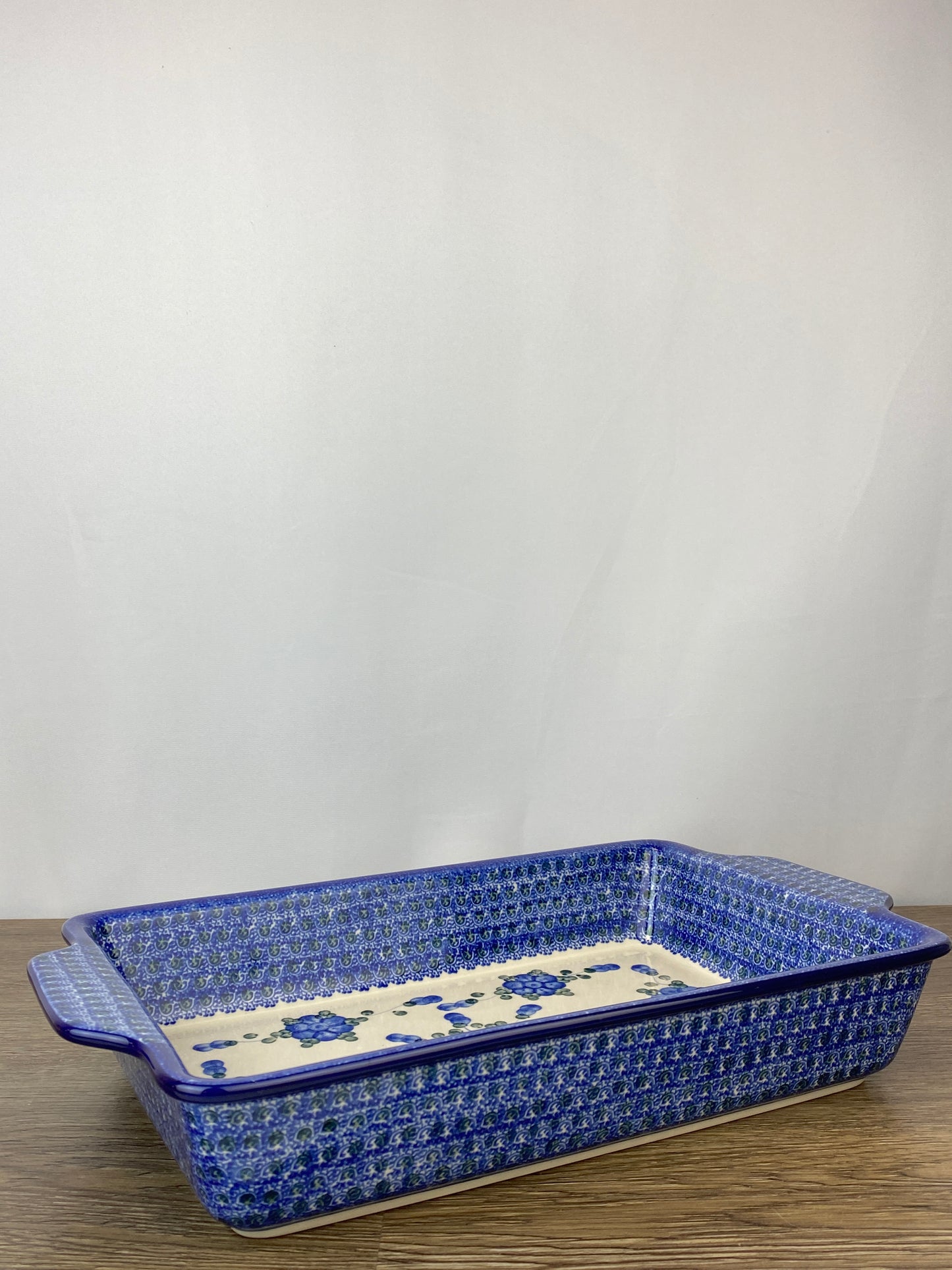 Large Rectangular Baker with Handles - Shape A56 - Pattern 163