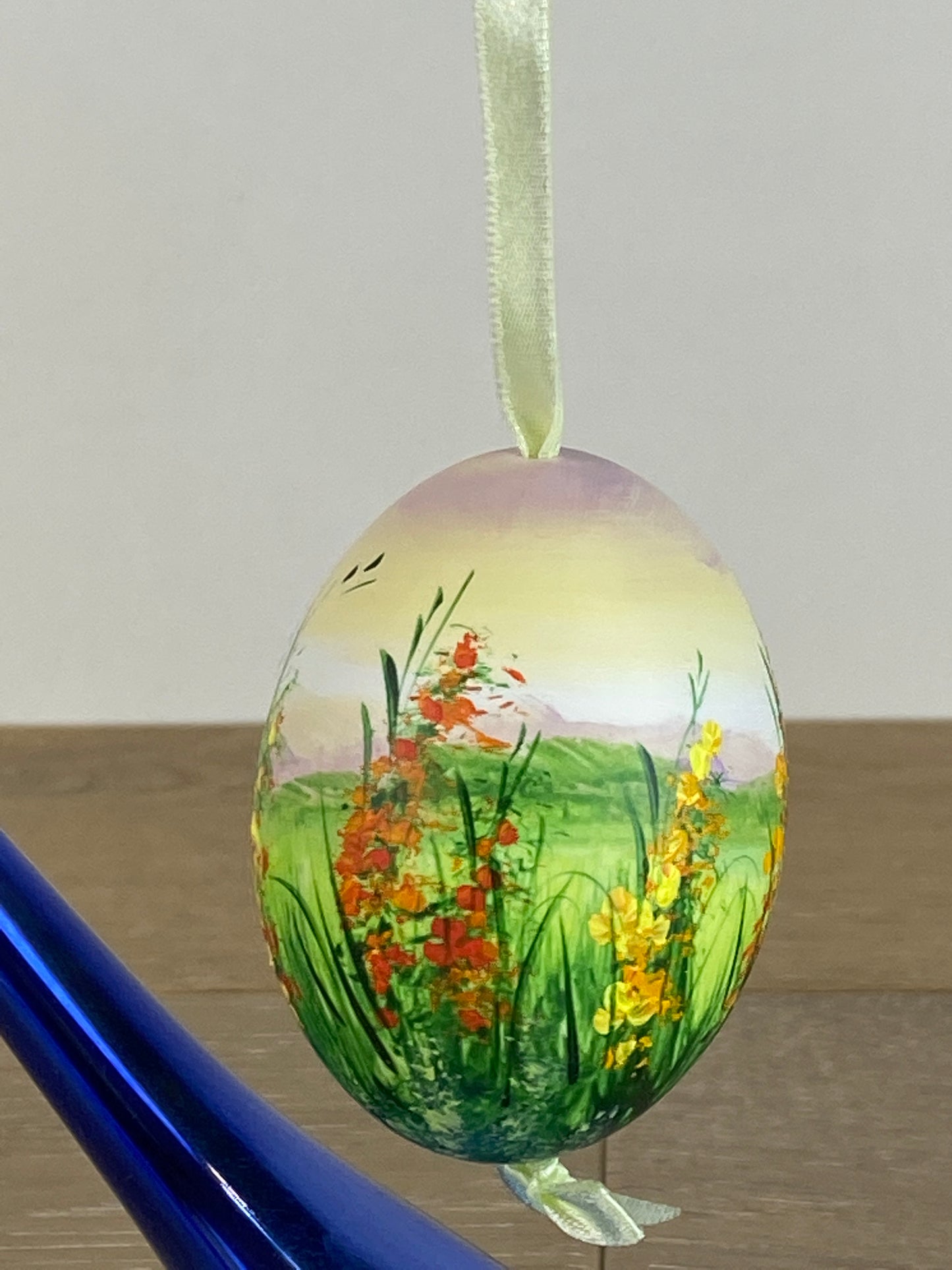 Hand Painted Blown Egg - A