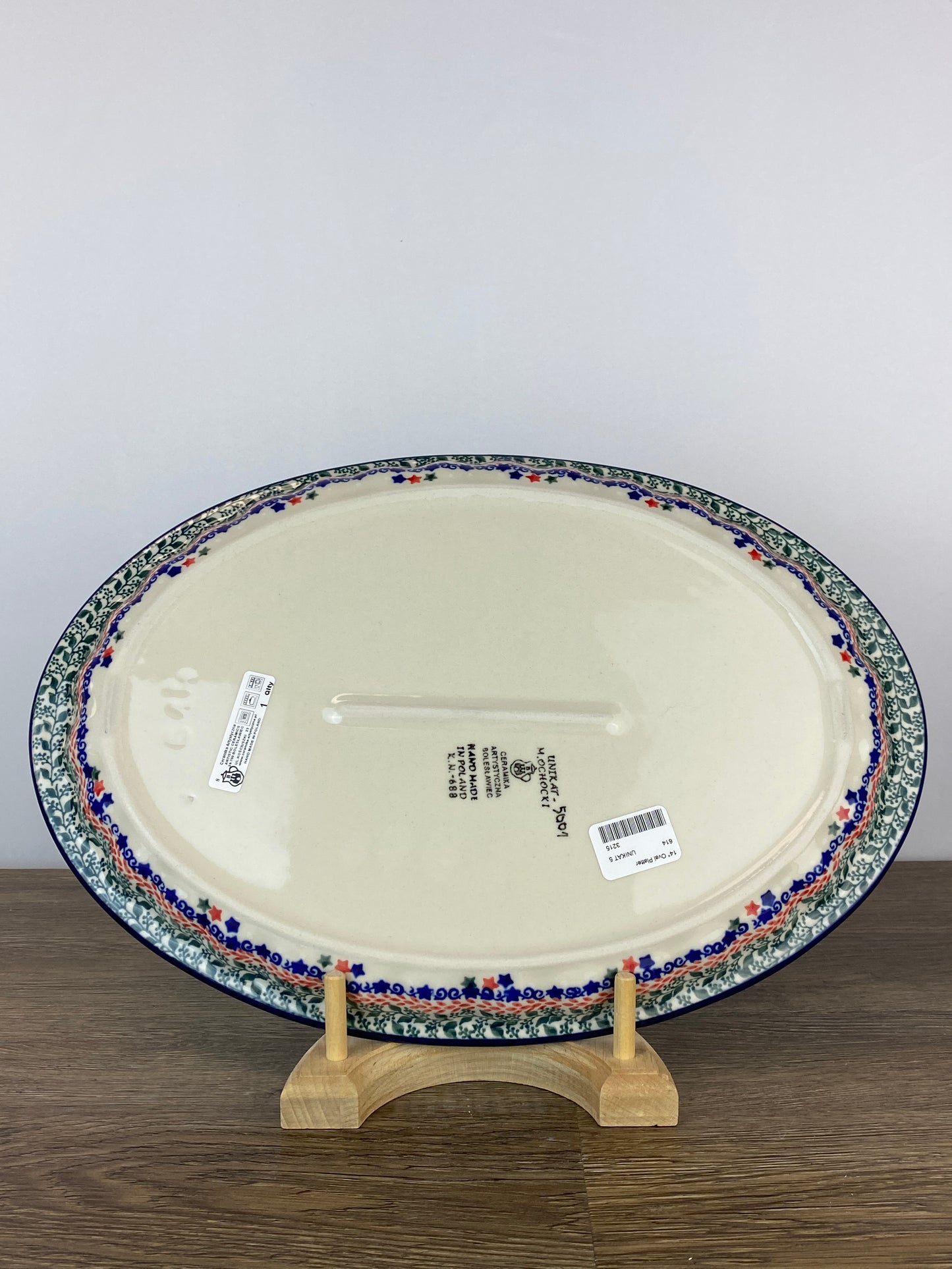 SALE Unikat Oval Platter - Shape 614 - Pattern U5001